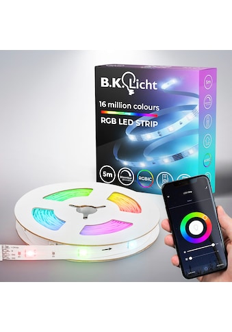 LED-Streifen »Wifi RGBIC«, 150 St.-flammig, Lichtleiste, mit Musiksensor, smartes LED...