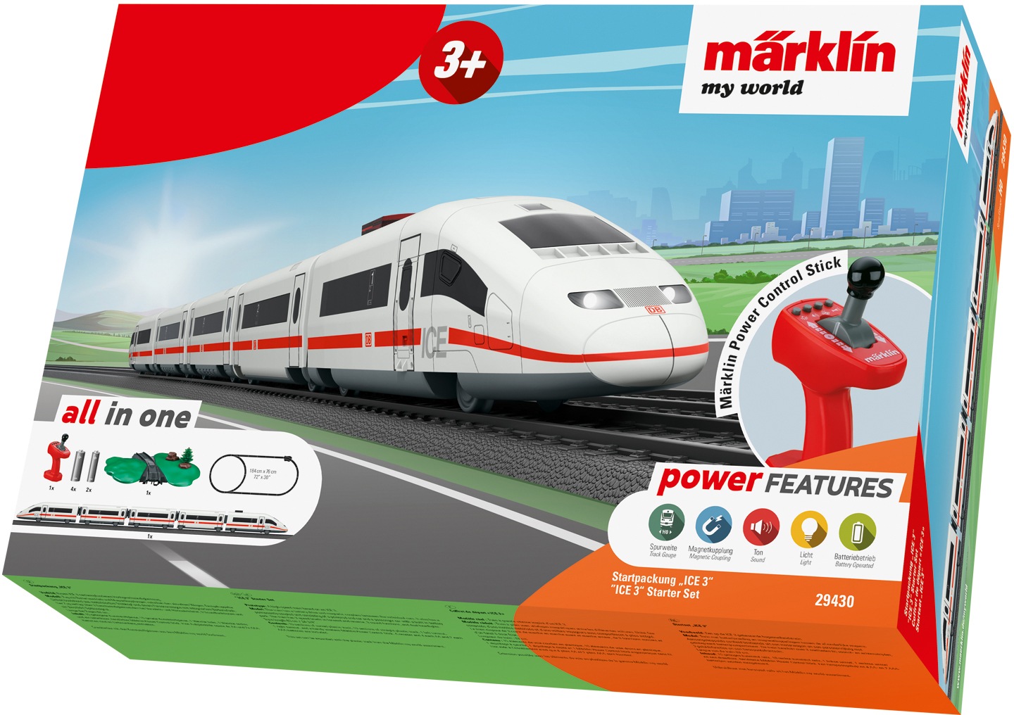 Märklin Modelleisenbahn-Set »Märklin my world - Startpackung ICE 3 - 29430«, mit Licht und Sound
