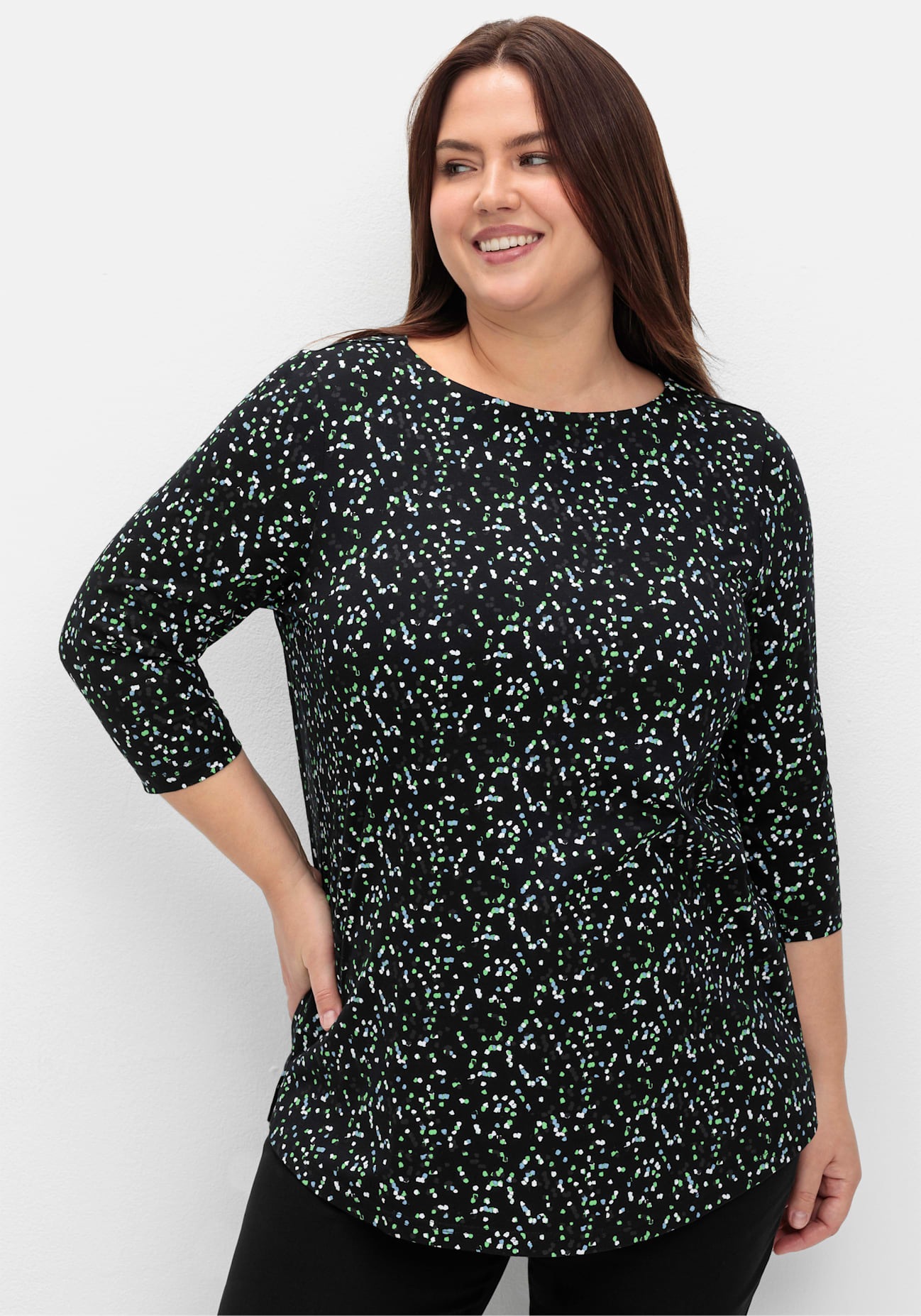 Sheego 3/4-Arm-Shirt »3/4-Arm-Shirt« 1 tlg.