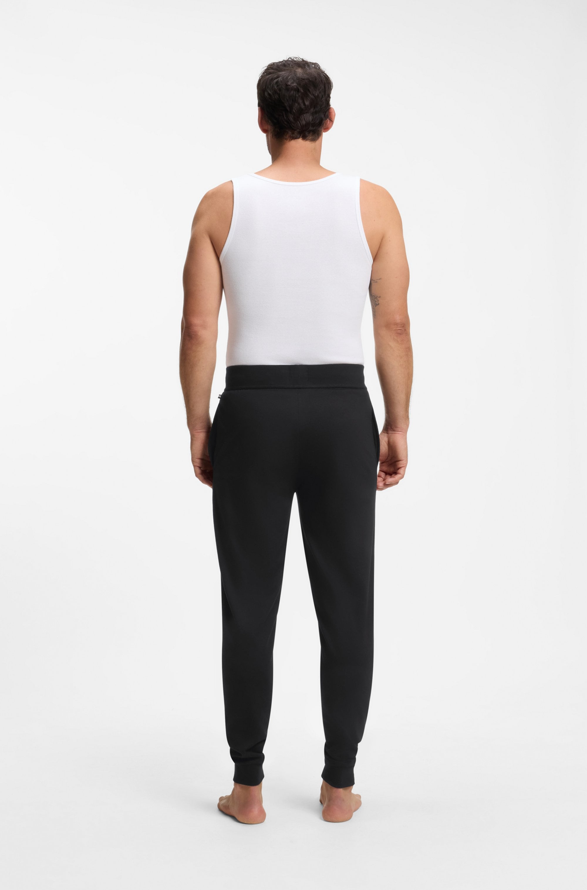 BOSS Jogginghose »Authentic«  aus Baumwoll-Terry mit Streifen und Logo