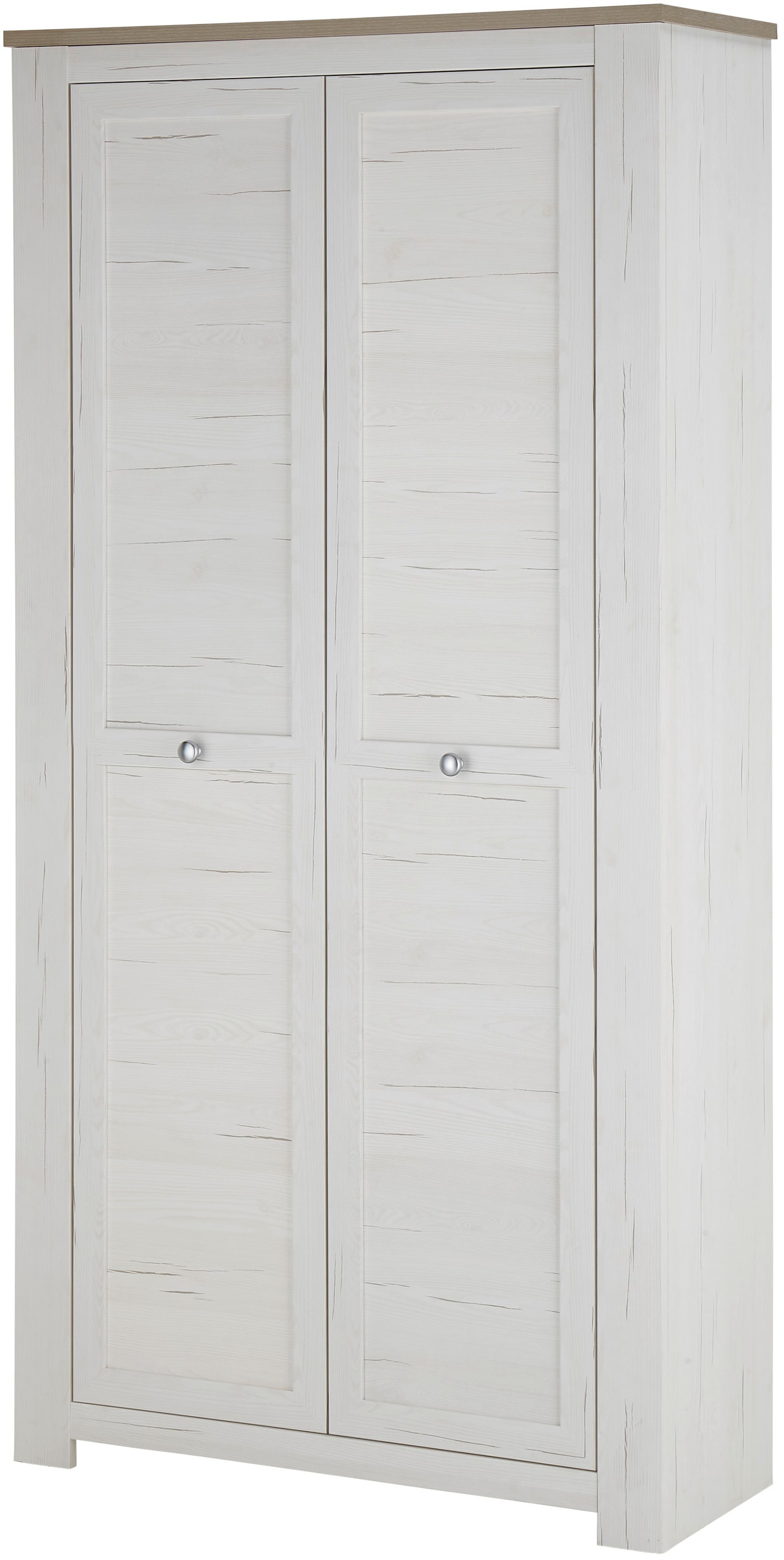 HBZ Schuhschrank »Brixen im Landhaustil, BxHxT 98x195x38 cm«, (1 St.), Schuhschrank mit 2 Türen, 7 Einlegeböden, fester Boden