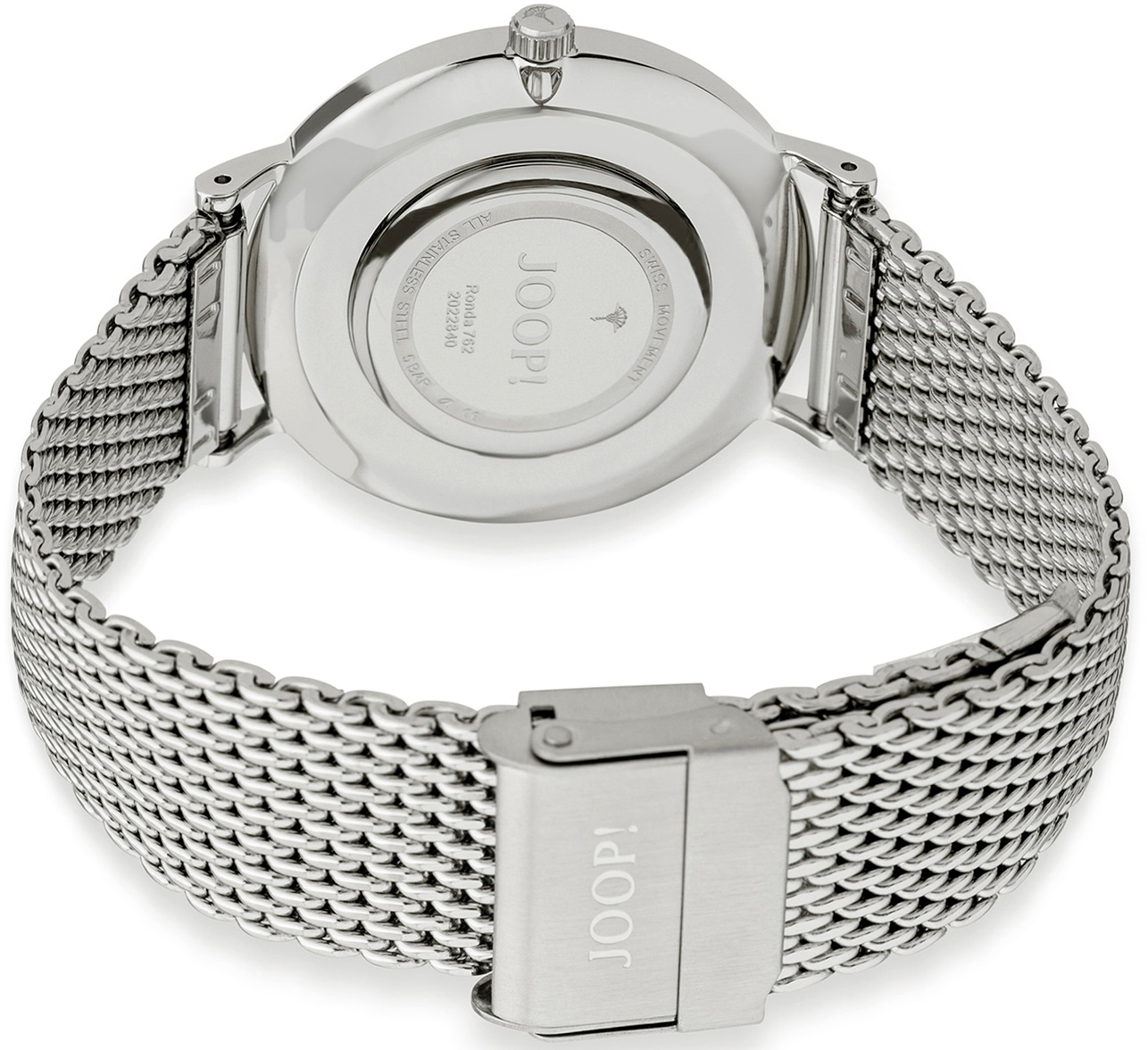 JOOP! Quarzuhr, Armbanduhr, Damenuhr, analog, Edelstahlarmband