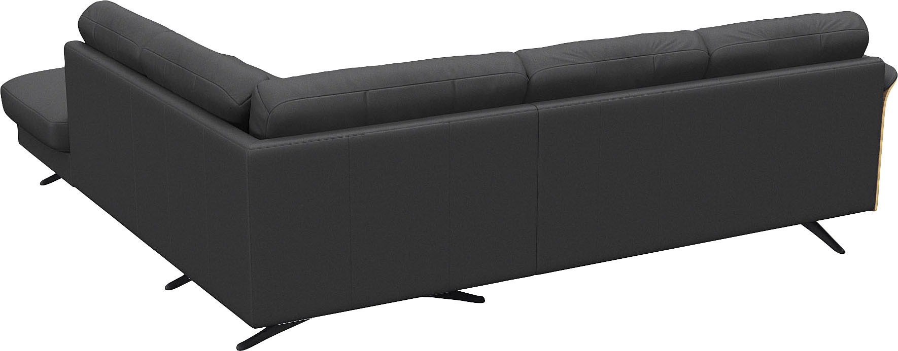 FLEXLUX Ecksofa »Glow, super bequem durch hochwertigem Sitzaufbau mit Federkern, L-Form«, Modernes skandinavisches Design
