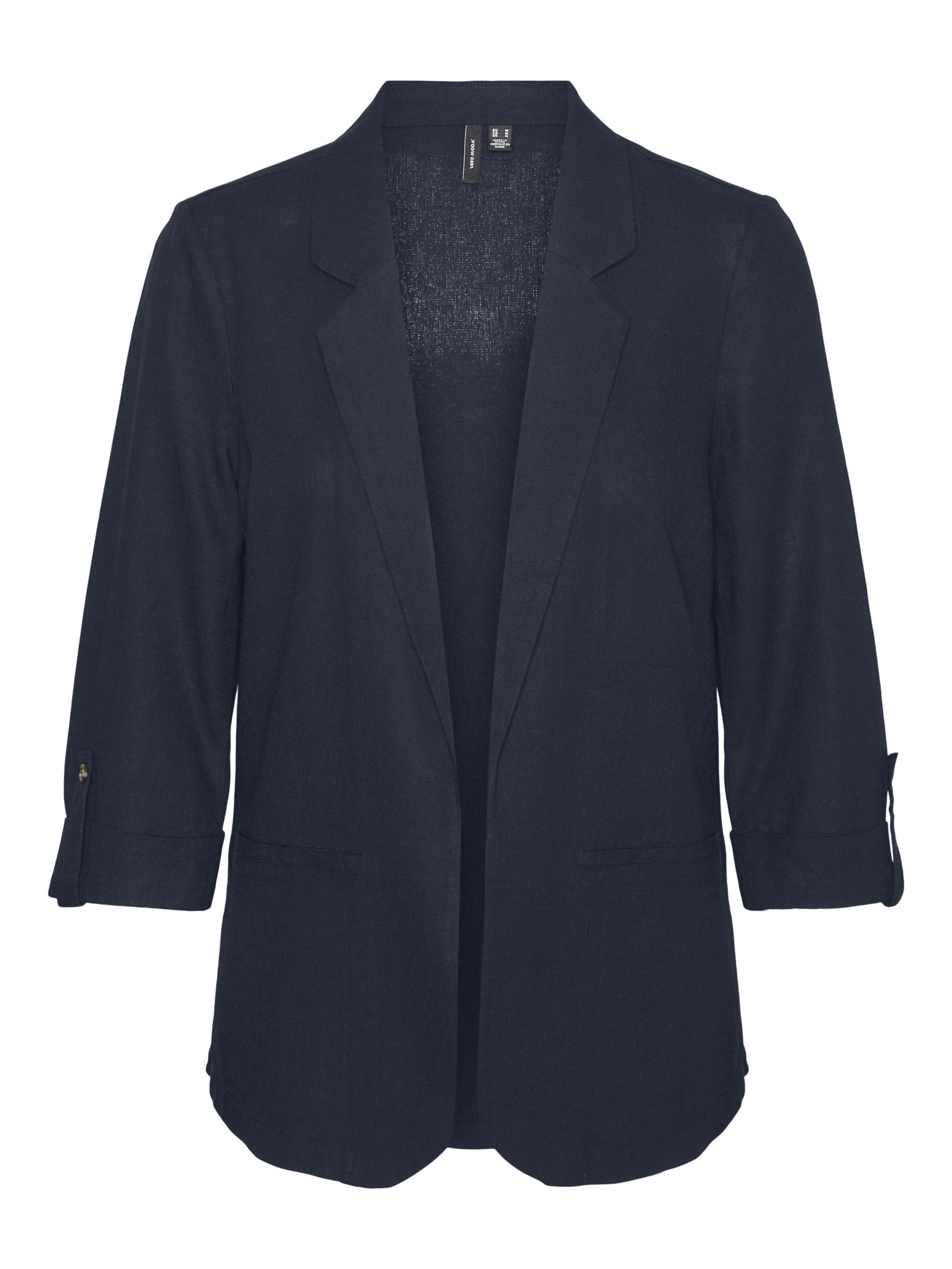 Vero Moda Kurzblazer »VMJESMILO 3/4 LOOSE BLAZER WVN NOOS« mit Leinen