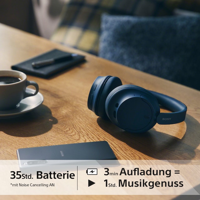 Sony Over-Ear-Kopfhörer »WH-CH720N«, Bluetooth, Noise-Cancelling- Freisprechfunktion-integrierte Steuerung für Anrufe und Musik-LED  Ladestandsanzeige-Multi-Point-Verbindung-Sprachsteuerung ➥ 3 Jahre XXL  Garantie | UNIVERSAL