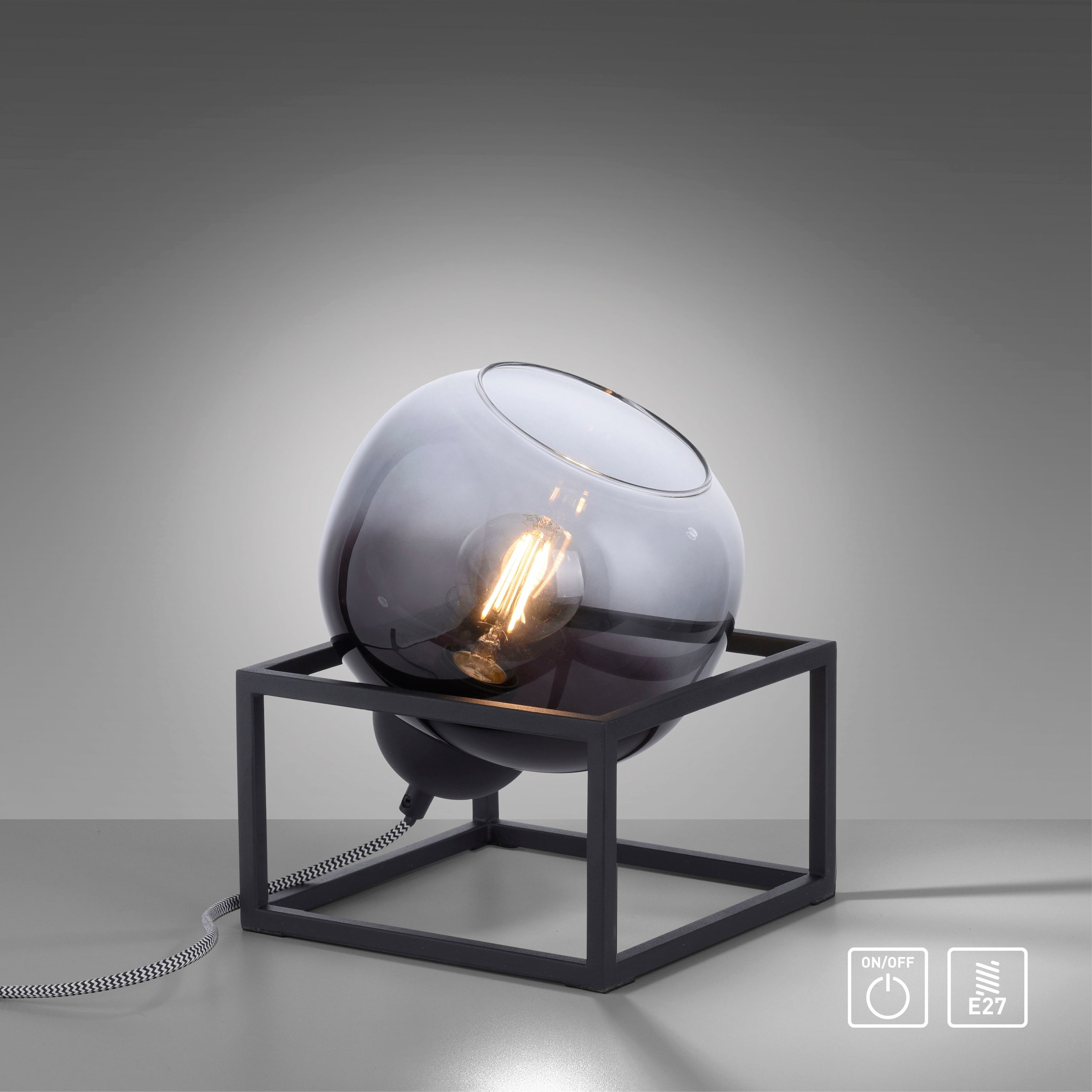 JUST LIGHT Tischleuchte »ZEA«, 1 flammig, Leuchtmittel E27 | ohne Leuchtmittel