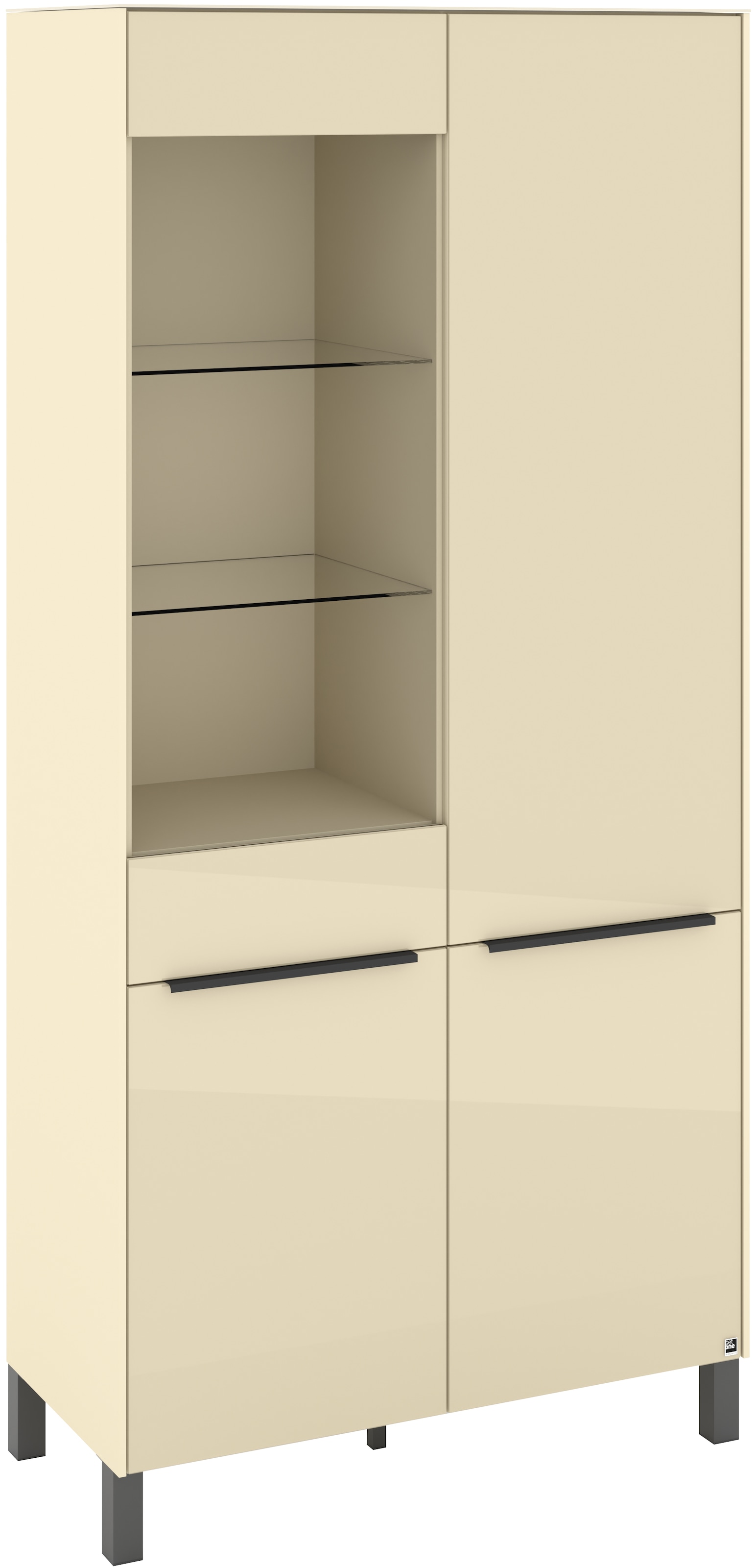 set one by Musterring Standvitrine »Reno« 1 Stk. tlg. Mit Vierkantfuß in diversen Farben, 197 cm Höhe & Farbauswahl