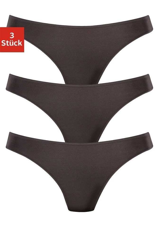 LASCANA String, (Packung, 3 St.), aus hochwertiger bei Modal-Qualität ♕