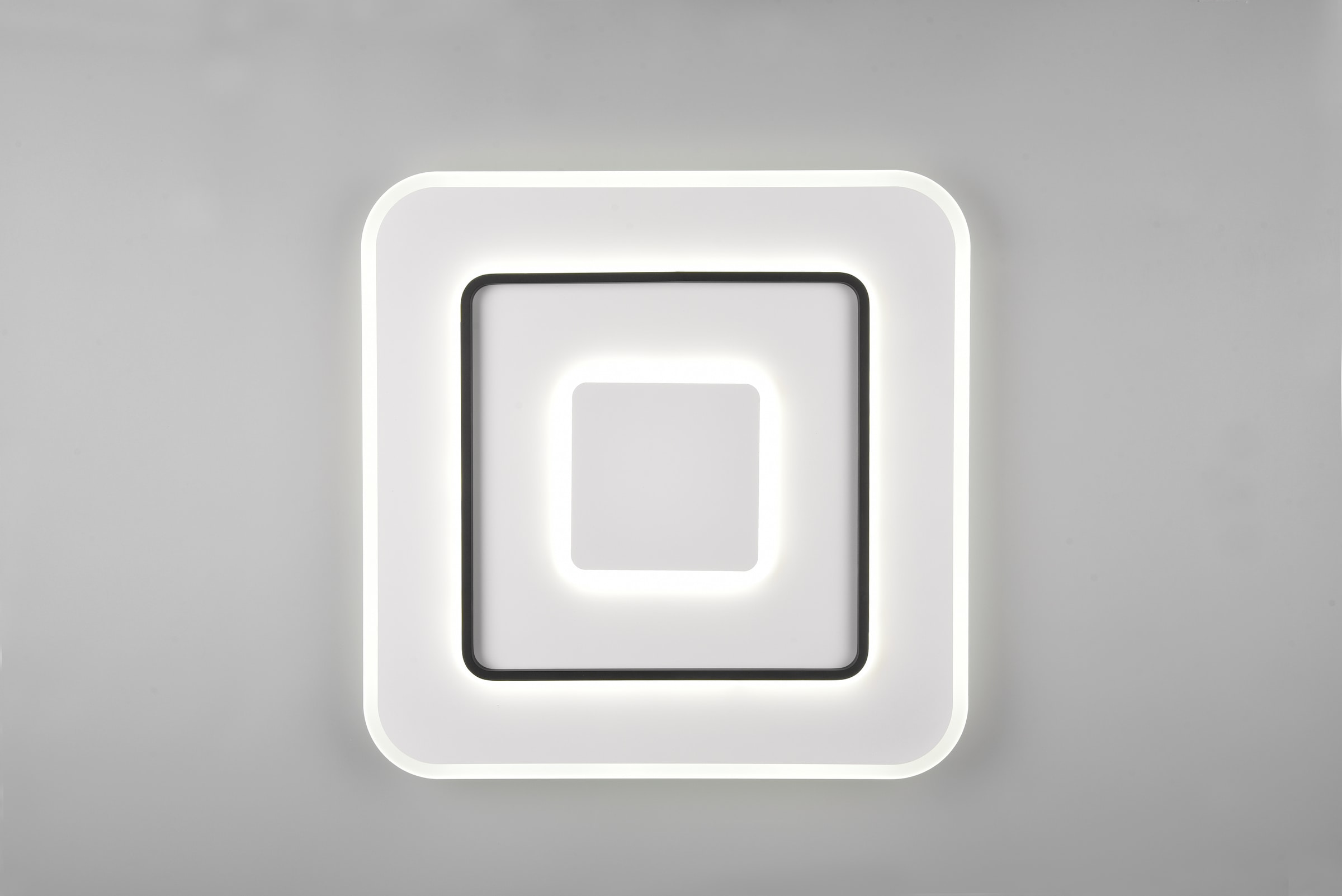 REALITY Leuchten LED Deckenleuchte »JORA, Deckenlampe Schlafzimmer mit Sleep Timer, Nachtlicht, dimmbar,« LED-Board 1 Stk. warmweiß - kaltweiß Lichtfarbe einstellbar CCT, Memoryfunktion, inkl Fernbedienung