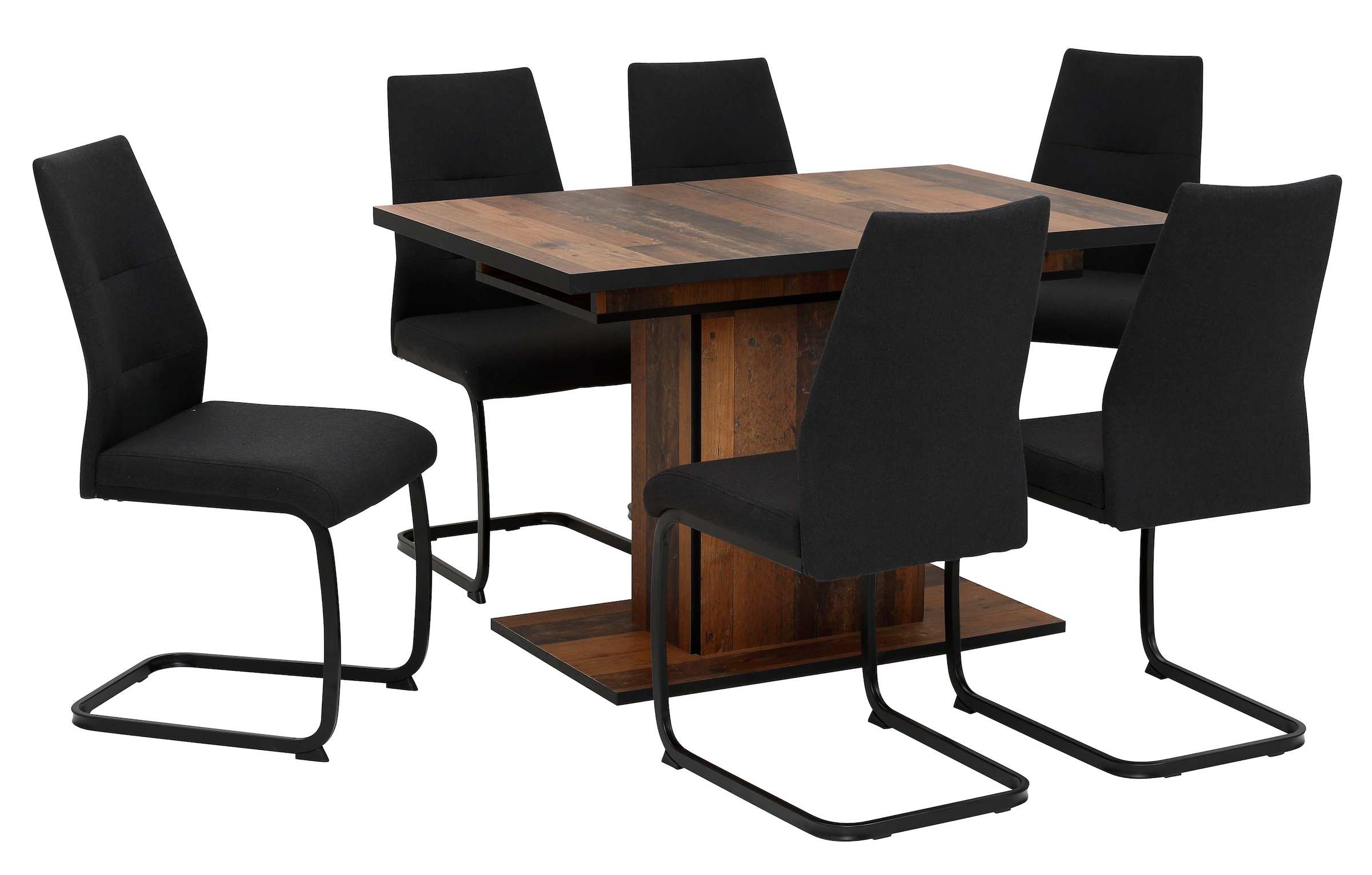 HELA Essgruppe »Ariana«, (Set, 7 tlg., 1 Tisch / 6 Stühle), ausziehbar 120  -160 cm, Bezug Struktur waterfree oder Webstoff online bestellen | UNIVERSAL