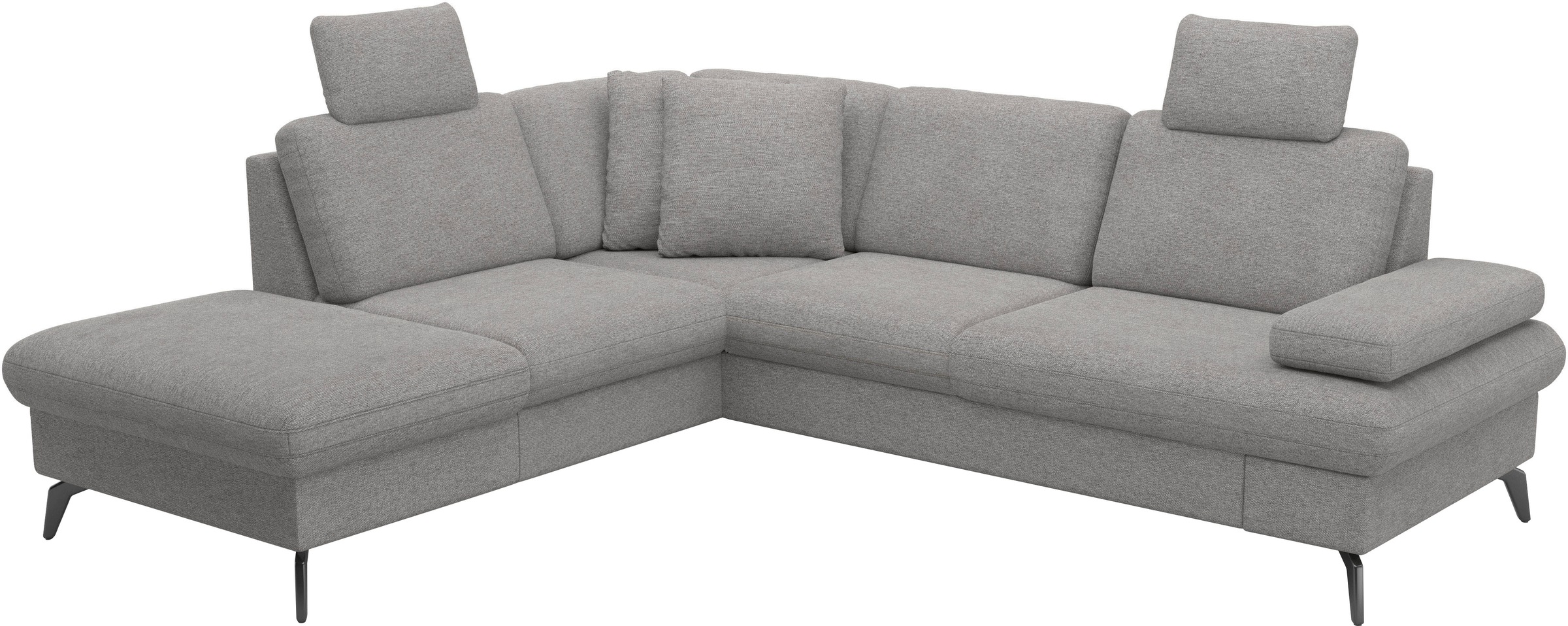 sit&more Ecksofa »Morris Jubi L-Form, B: 238 cm«, mit Armteilfunktion & 1 Zierkissen, optional Bettfunktion