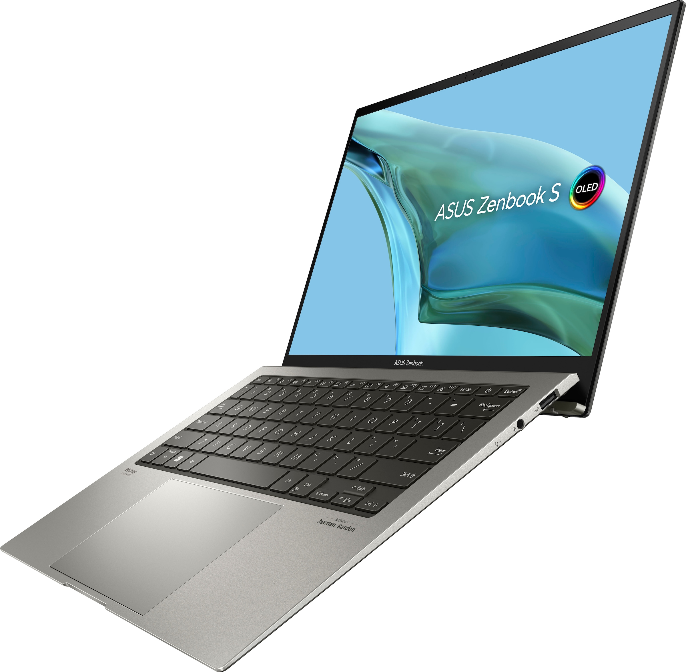 Asus Business-Notebook »Zenbook S 13 Laptop, 2.8K OLED Display, 16 GB RAM, Windows 11 Home,«, 33,78 cm, / 13,3 Zoll, Intel, Core i5, Iris Xe Graphics, 512 GB SSD, UX5304VA-NQ324W