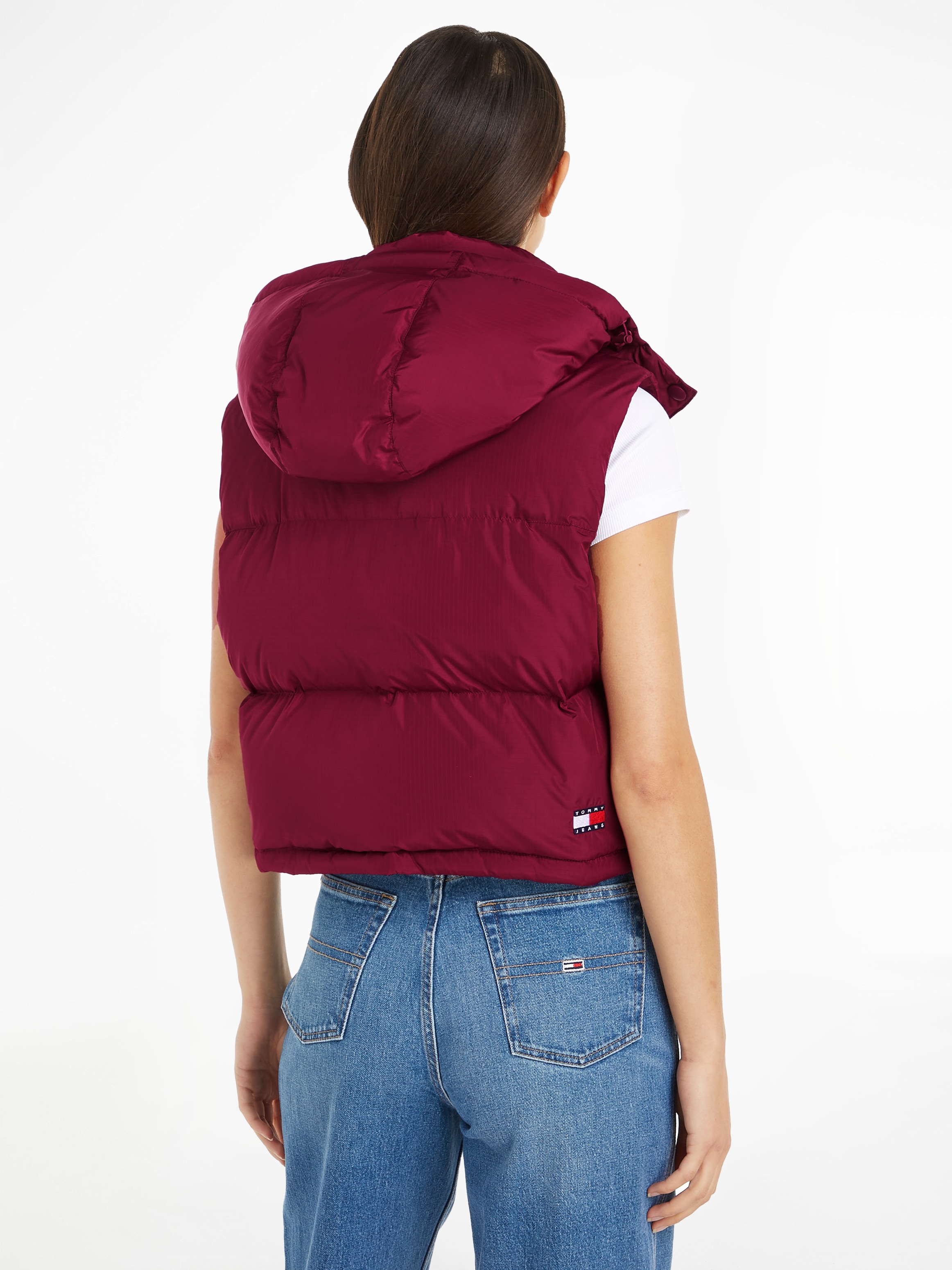Tommy Jeans Steppweste »TJW CRP ALASKA PUFFER VEST«, in modischer Cropped Form, Puffer