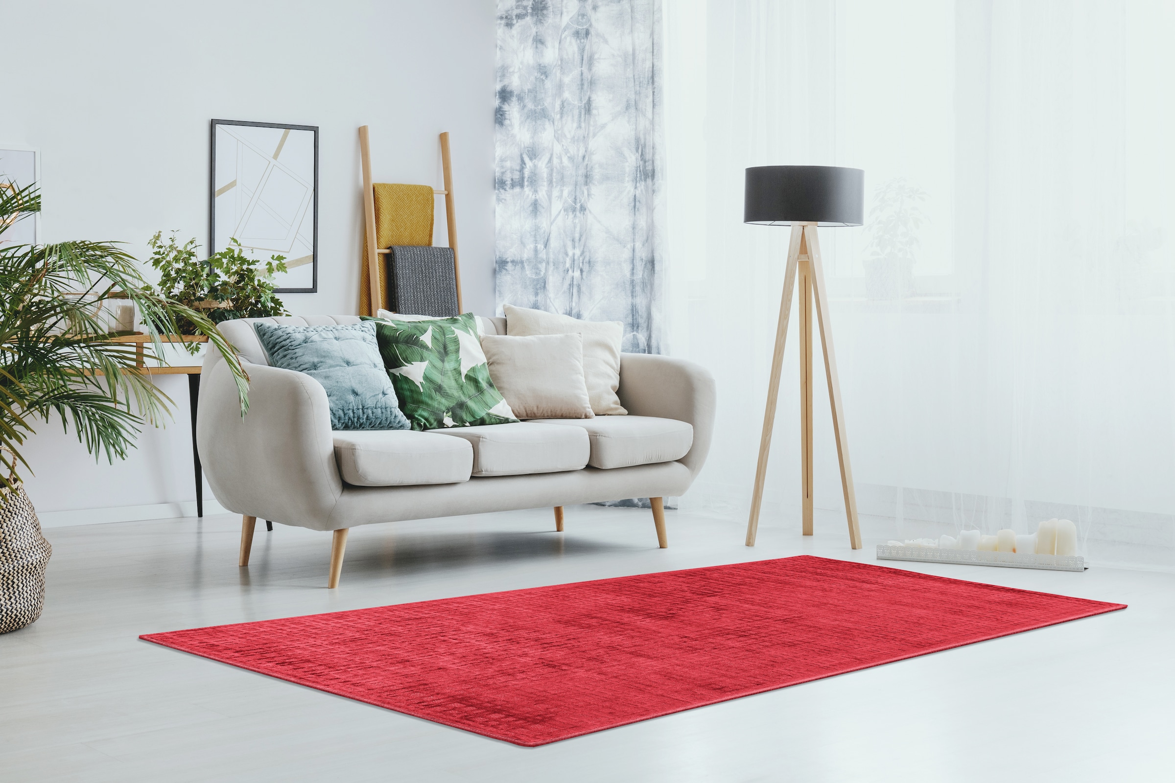 Padiro Teppich »Karma 125« rechteckig 8 mm Höhe Handgewebter Teppich mit 3D-Design, weiche Haptik, pflegeleicht