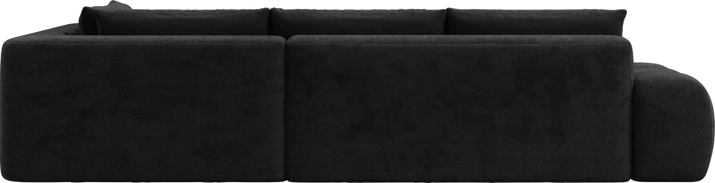 INOSIGN Ecksofa »AZITA Designsofa, elegant und bequem L-Form, Bubble-Optik«, lose Rückenkissen, traumhafte Steppung, Maße B/T/H: 352/210/72 cm