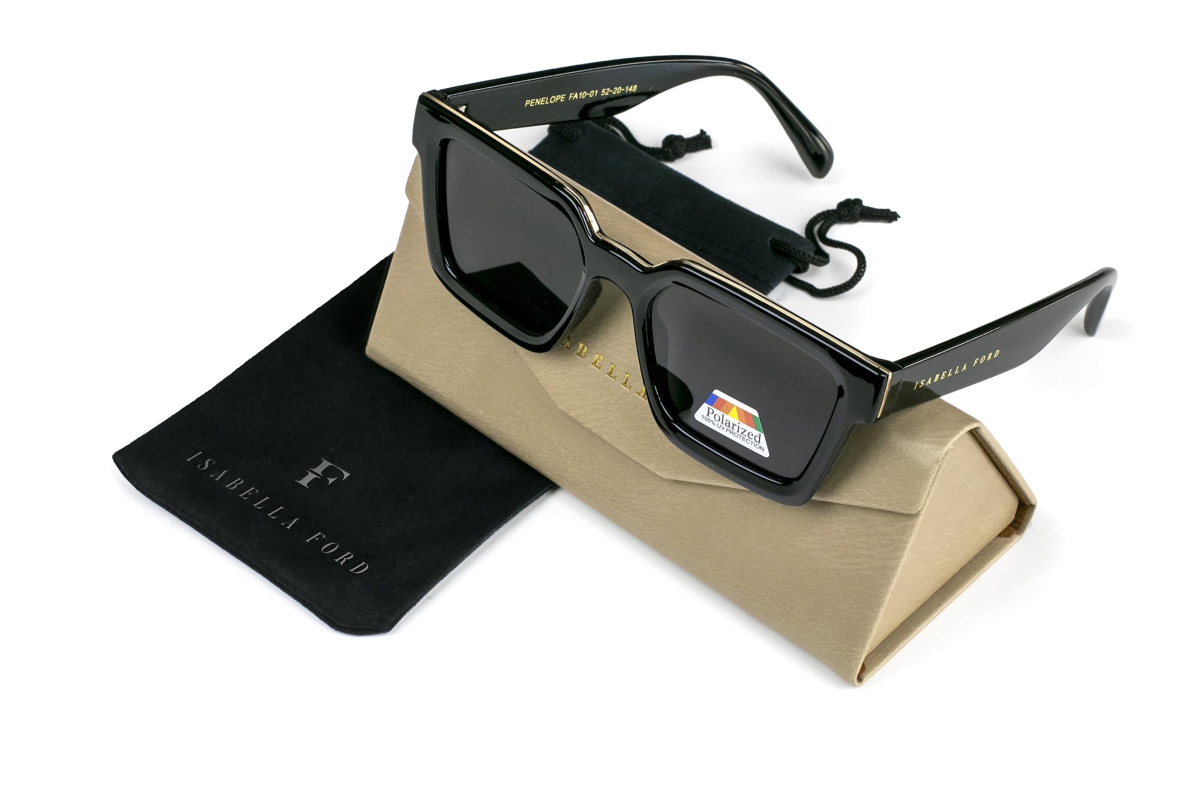 ISABELLA FORD Sonnenbrille »FA10-01« Glas 0,74 mm, polarisierte Gläser, UV400, CAT3.0