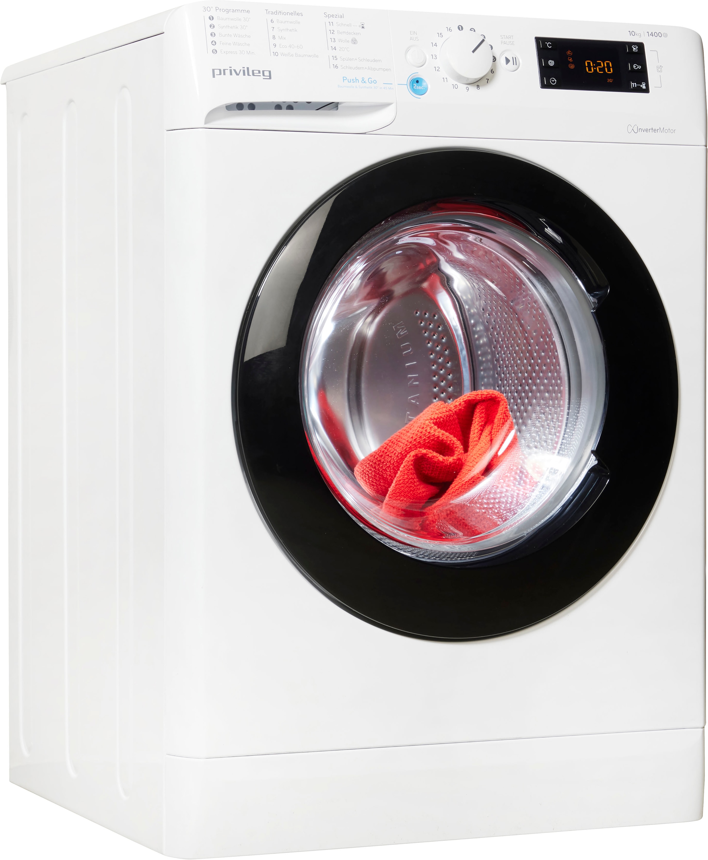 Privileg Waschmaschine »PWF X 1073 A«, 10 kg, 1400 U/min, 50 Monate Herstellergarantie