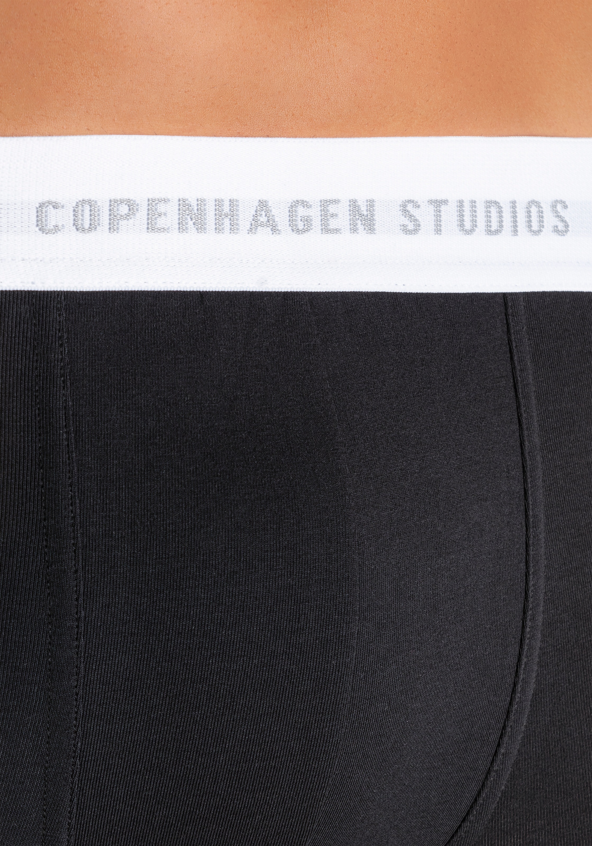 Copenhagen Studios Boxer »Boxershorts für Herren«, (Packung, 3 St., 3er Pack), mit weißem Logo-Bund