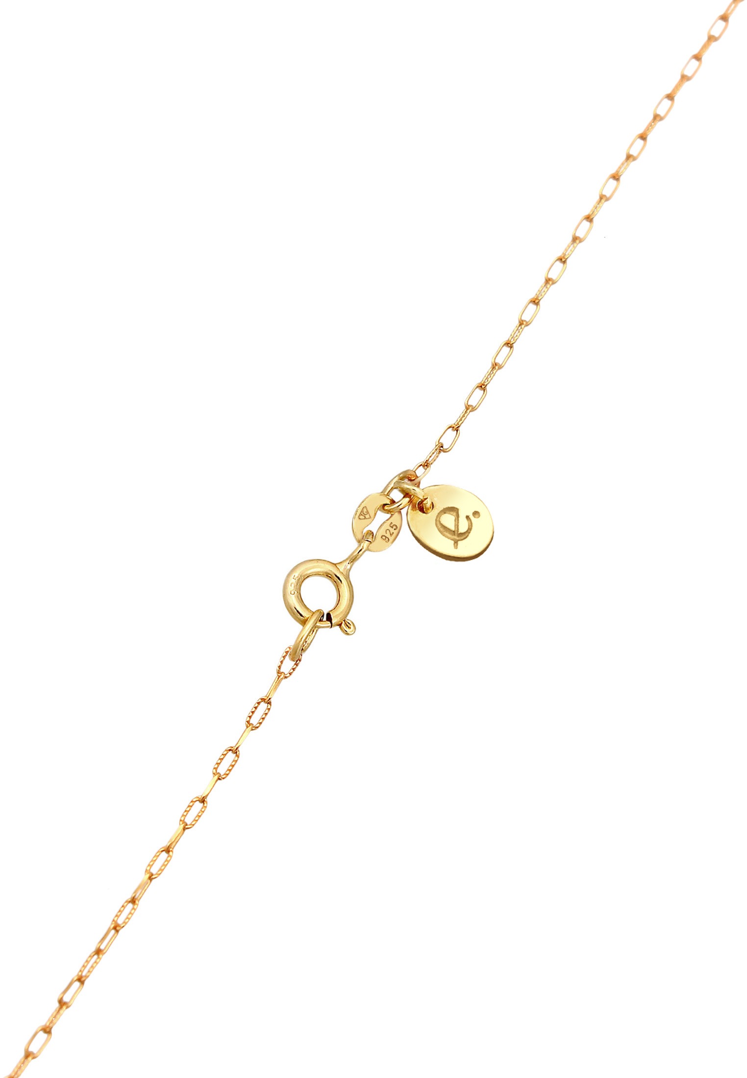 Elli Premium Lange Kette »Halskette Kauri Muschel Plättchen Süßwasserperle 925 Silber«