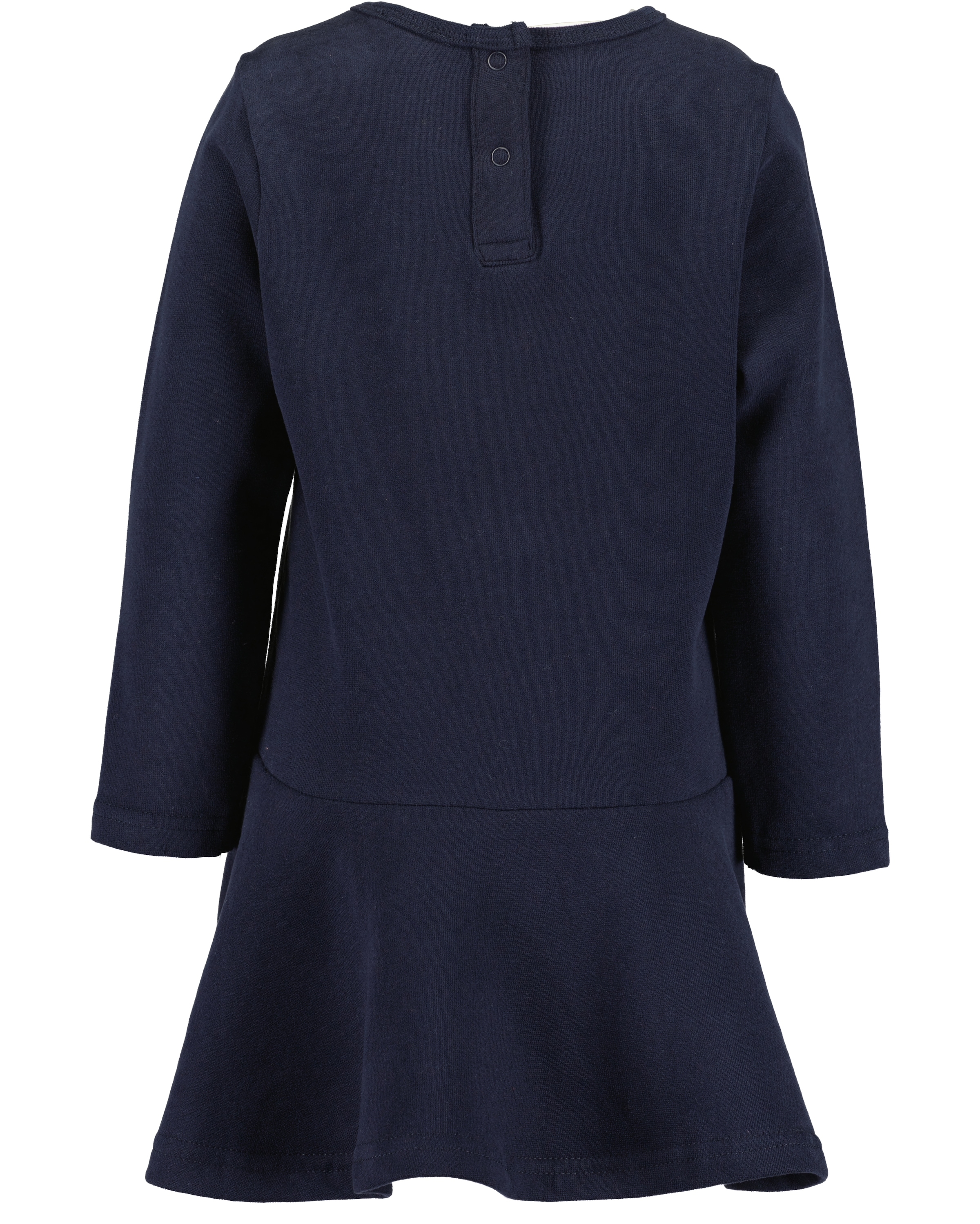 Blue Seven Sweatkleid mit tollem Frontmotiv mit Wechselpailletten und Tüllapplikation