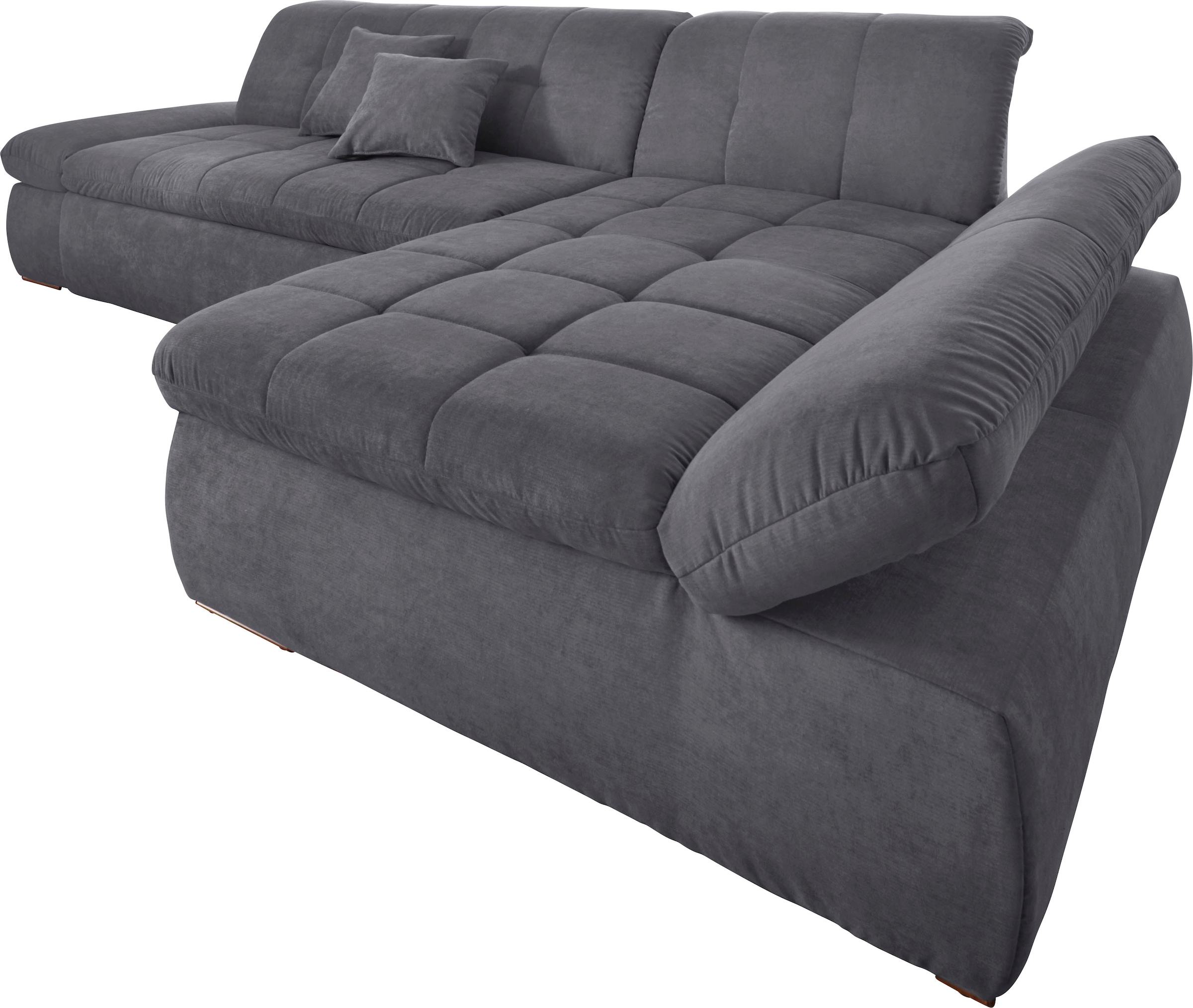 DOMO collection Ecksofa »NMoric XXL, B/T/H: 300/172/80cm, L-Form«, wahlweise mit Bettfunktion und Armlehnverstellung