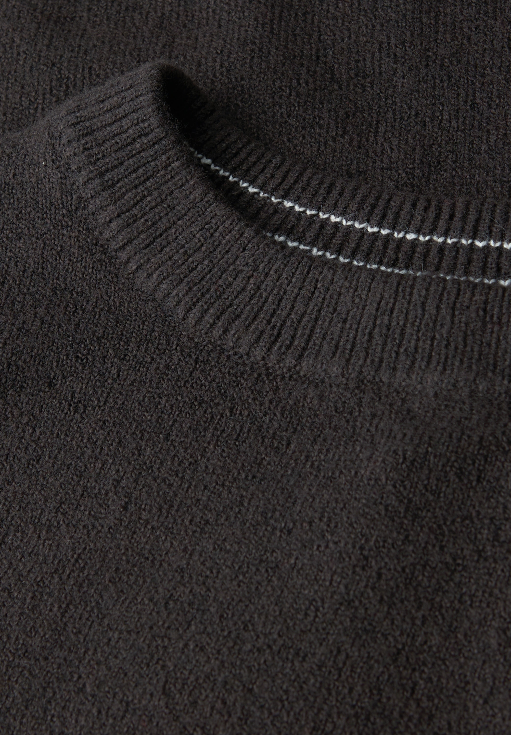 STREET ONE Rundhalspullover mit Rippbündchen