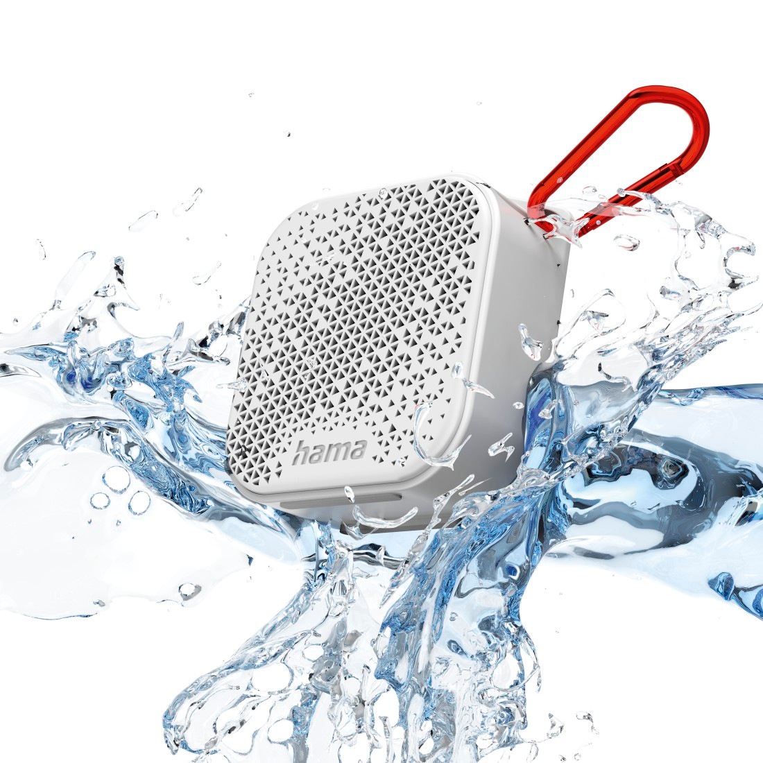 Hama Bluetooth-Lautsprecher »Mini Bluetooth Lautsprecher (wasserdicht IP67, 3,5W, mobil, Karabiner)«