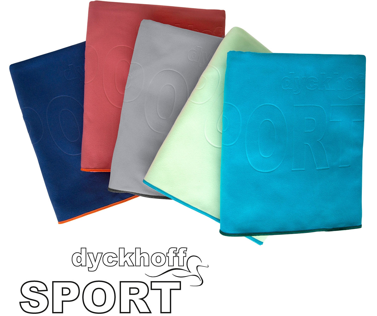 Dyckhoff Sporthandtuch »Mikrofaser Sporttuch«, (1 St., Handtuch 80 x 180 cm), auch als 2er Set erhätlich