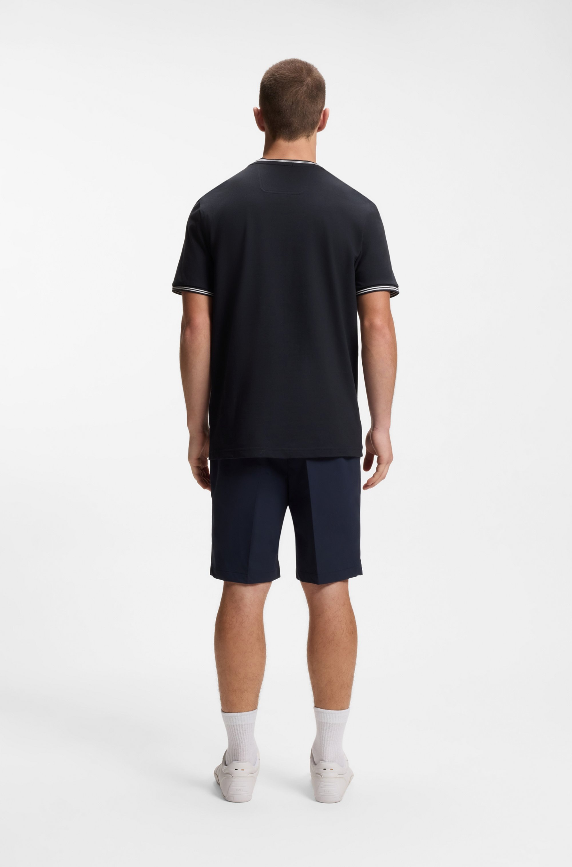 BOSS GREEN T-Shirt »Taul« aus softem Stretch-Baumwoll-Piqué, Regular Fit, Kühlend