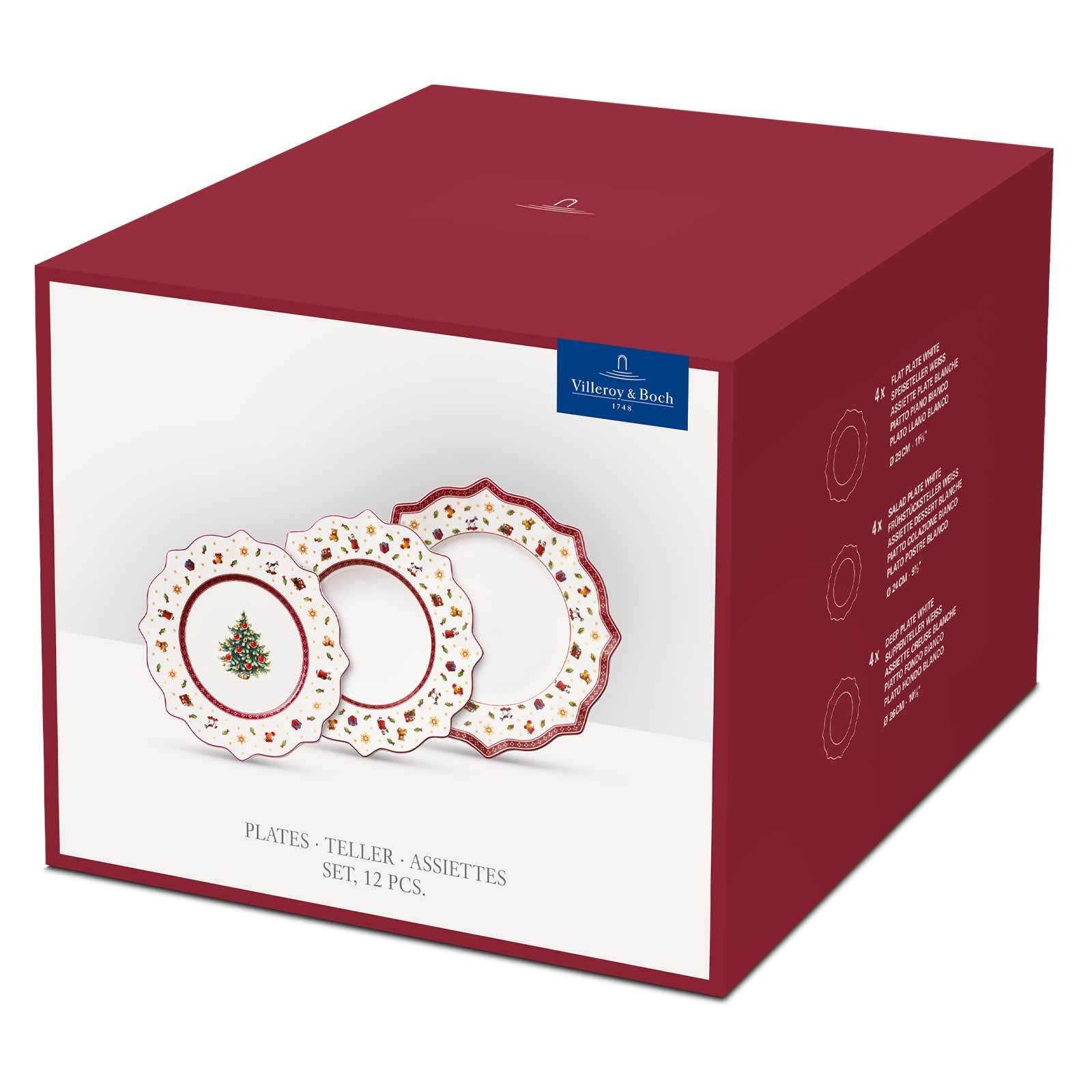 Villeroy & Boch Geschirr-Set »Teller-Set Toy's Delight weiß-rot«