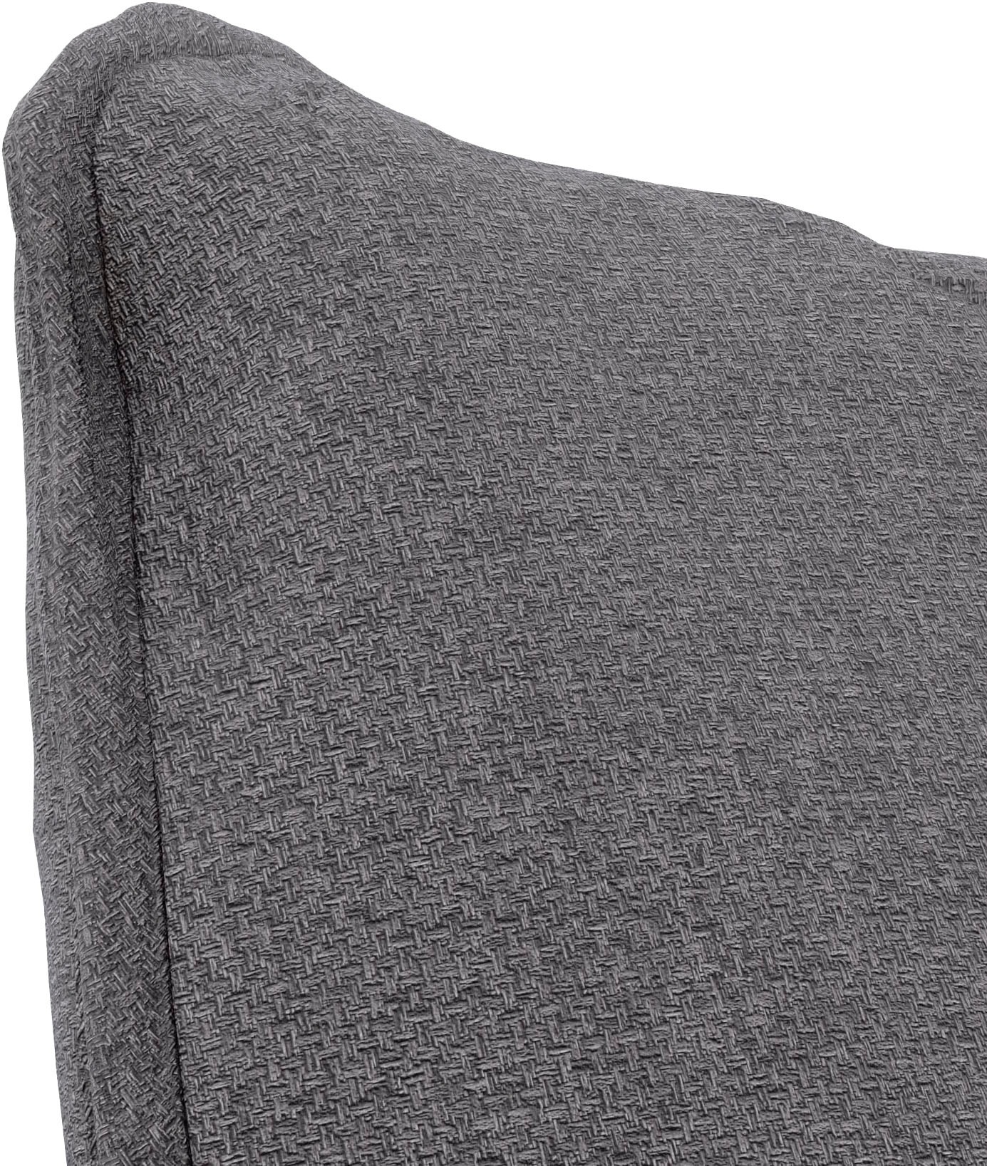 TRENDMANUFAKTUR Ecksofa »Fordon, Schlafsofa mit Bettkasten, Couch in L-Form, Breite 250 cm« in Struktur LUMOS, 3D-Effekt, anthrazit, Recamiere rechts
