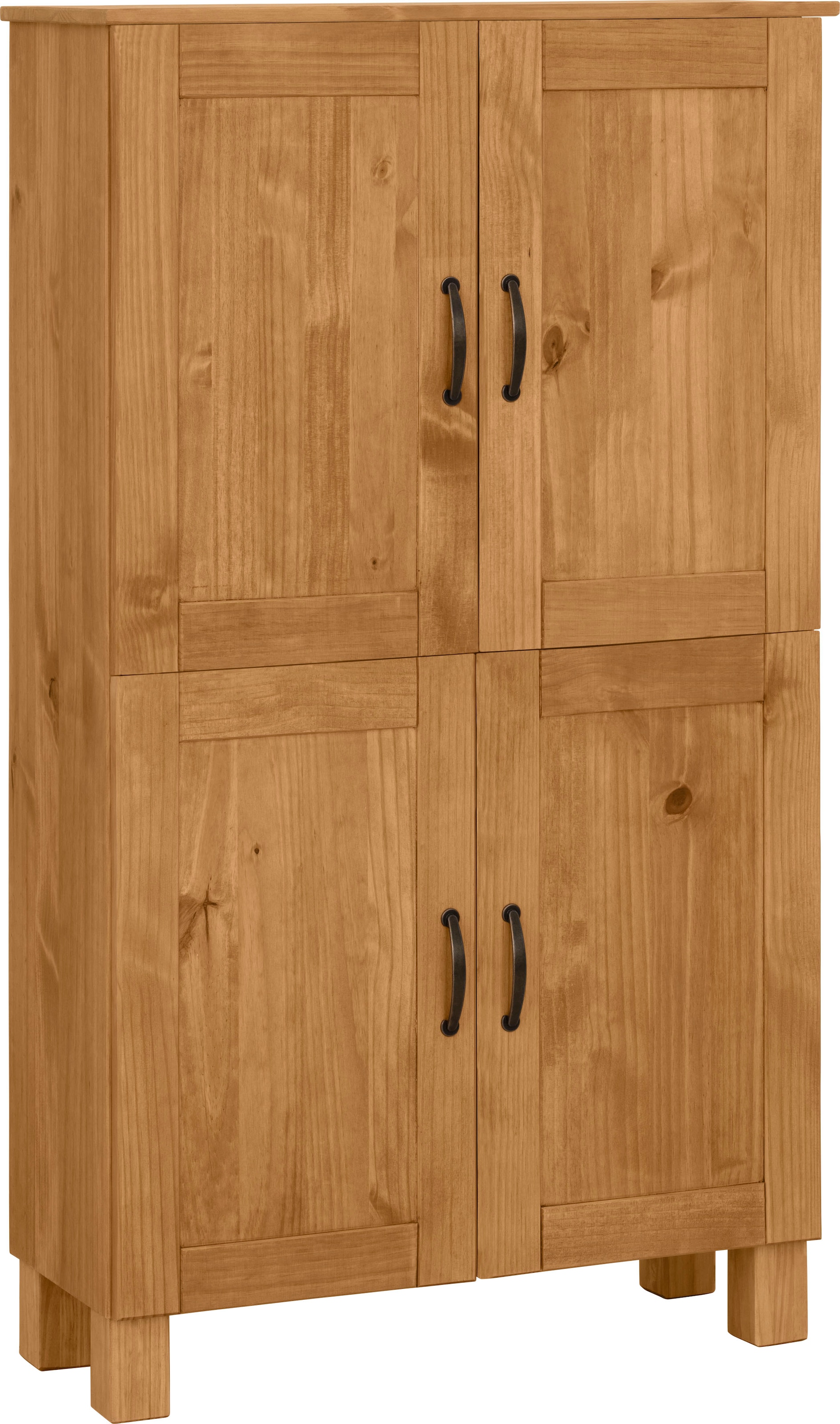 Home affaire Midischrank "Rodby" FSC-zertifiziertes Massivholz, Breite 75cm, Höhe 130cm