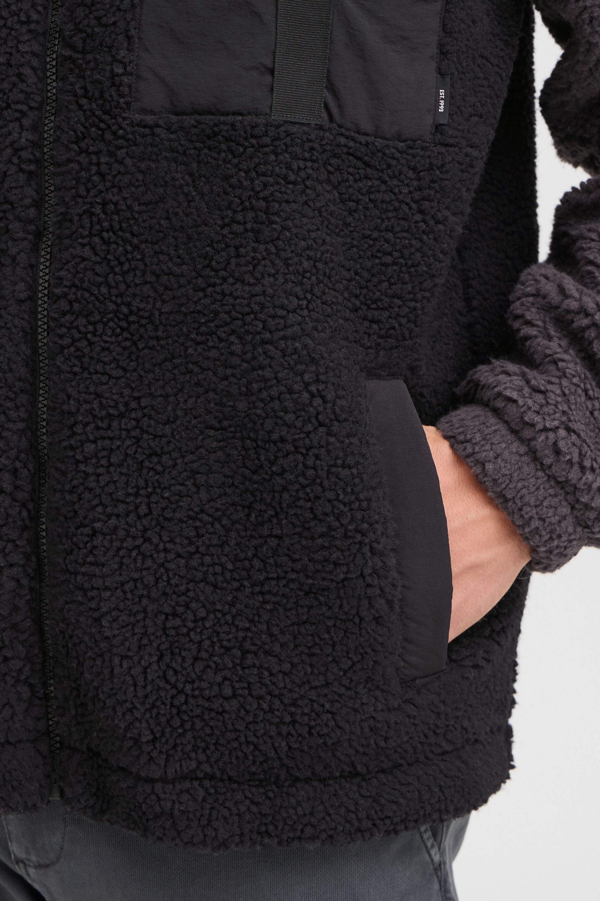 Indicode Fellimitatjacke »Fellimitatjacke IDTrautmar«, ohne Kapuze