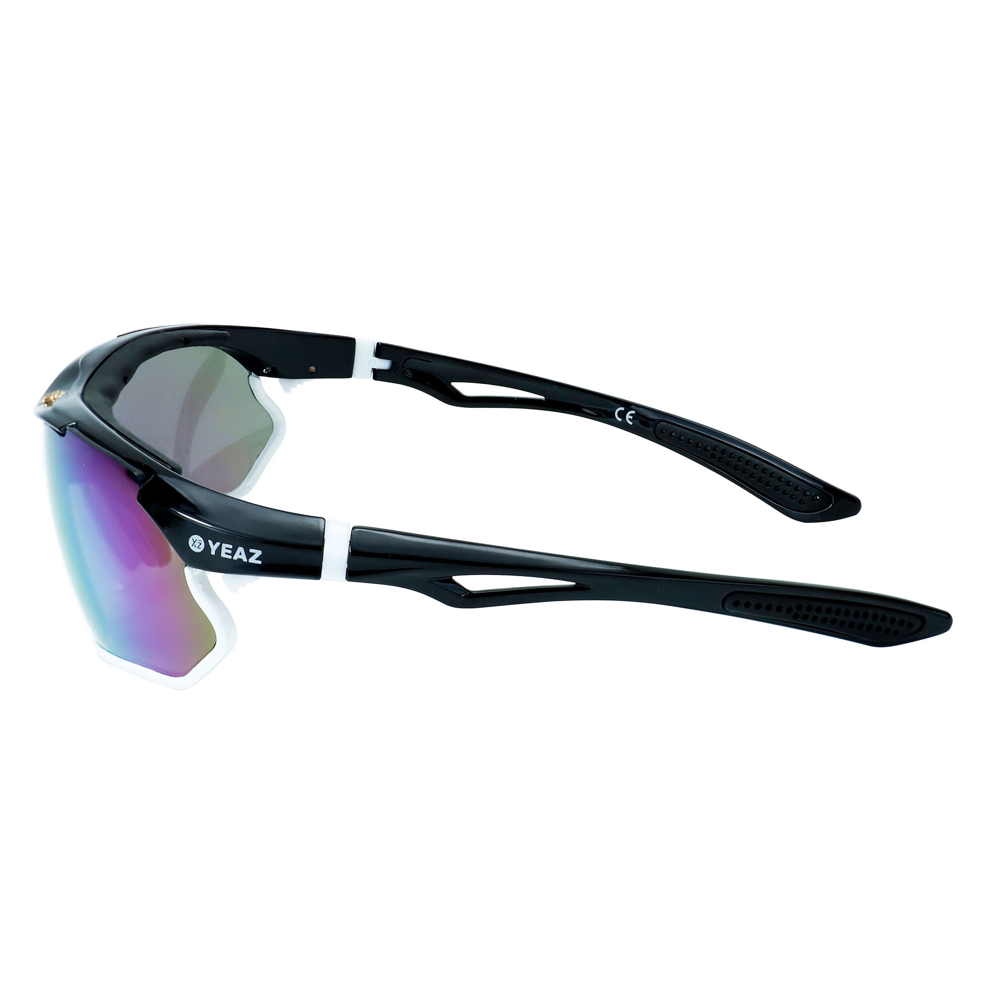 YEAZ Sportbrille »Sport-Sonnenbrille schwarz/weiß/lila SUNRAY«