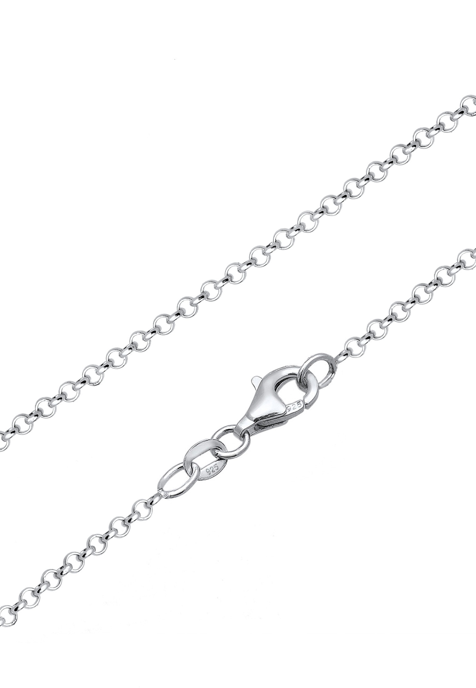 Nenalina Lange Kette »Halskette Herz Klangkugel Granat Ornament 925 Silber«