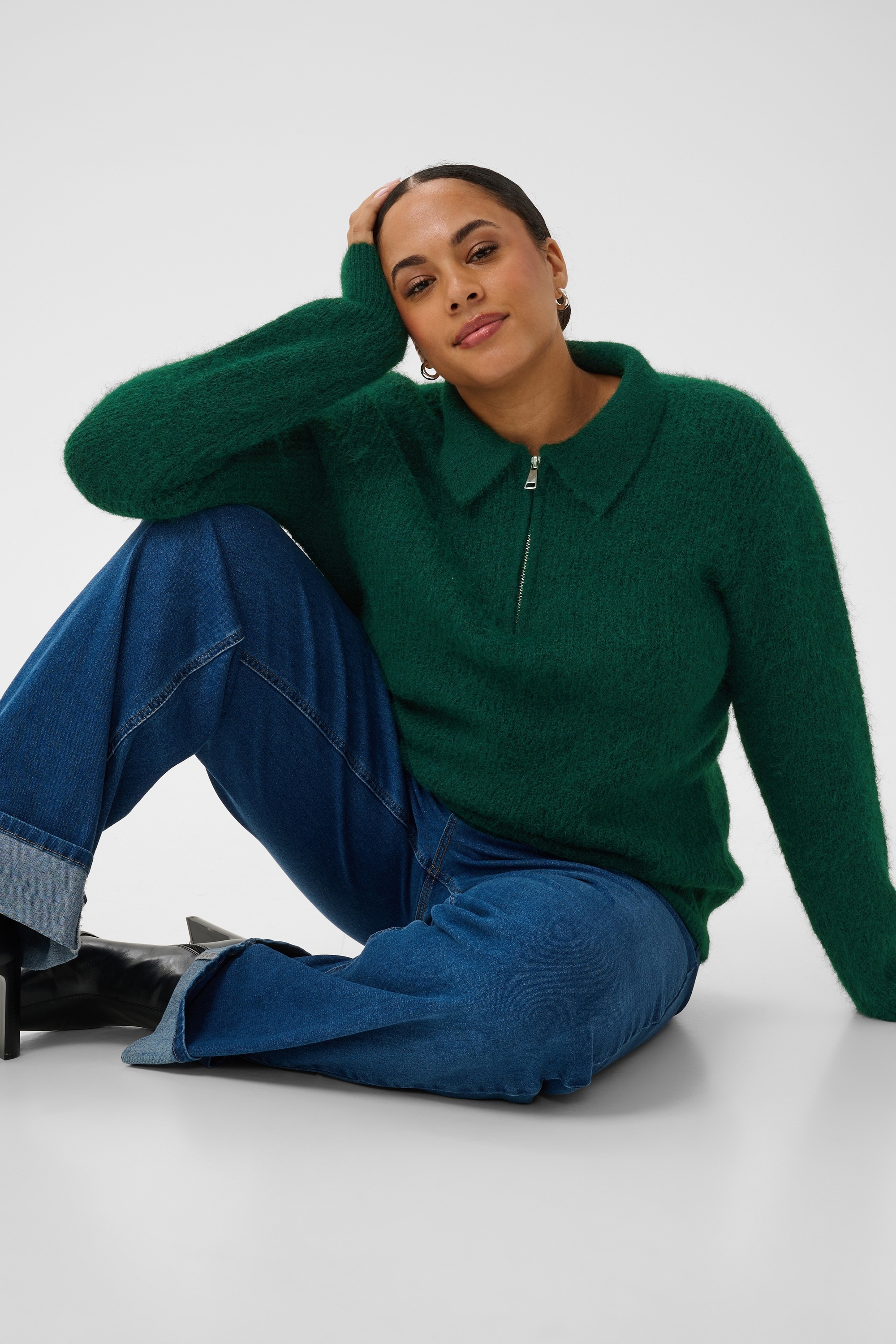 KAFFE Curve Strickpullover »KAFFE Curve Strickpullover KCselma«