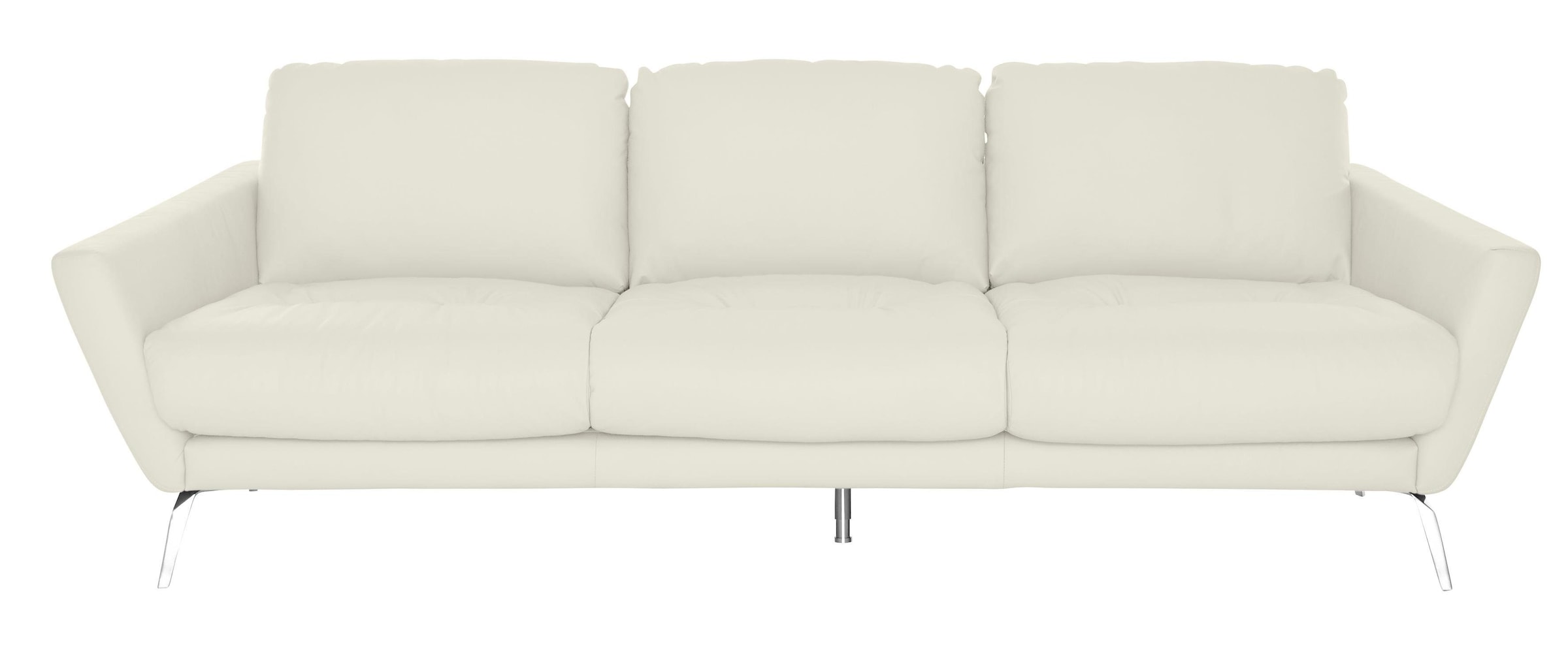 W.SCHILLIG Big-Sofa »softy«, mit dekorativer Heftung im Sitz, Füße Chrom glänzend