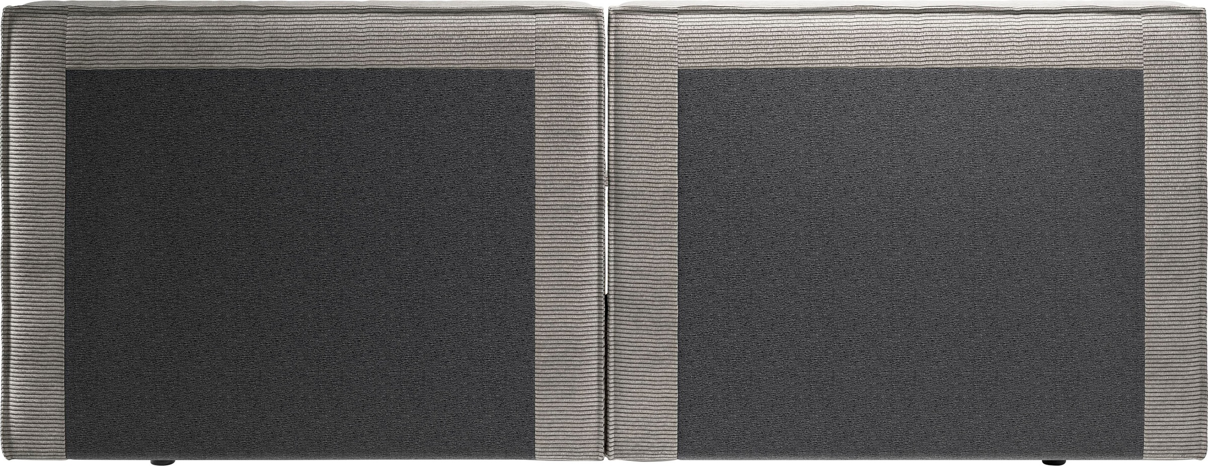 Home affaire Polsterbett »Adrina mit Biesenoptik, Feincord und Luxus-Microfaser« bis 280kg, auch in Überlänge 220 cm, 4 Breiten bis 200cm