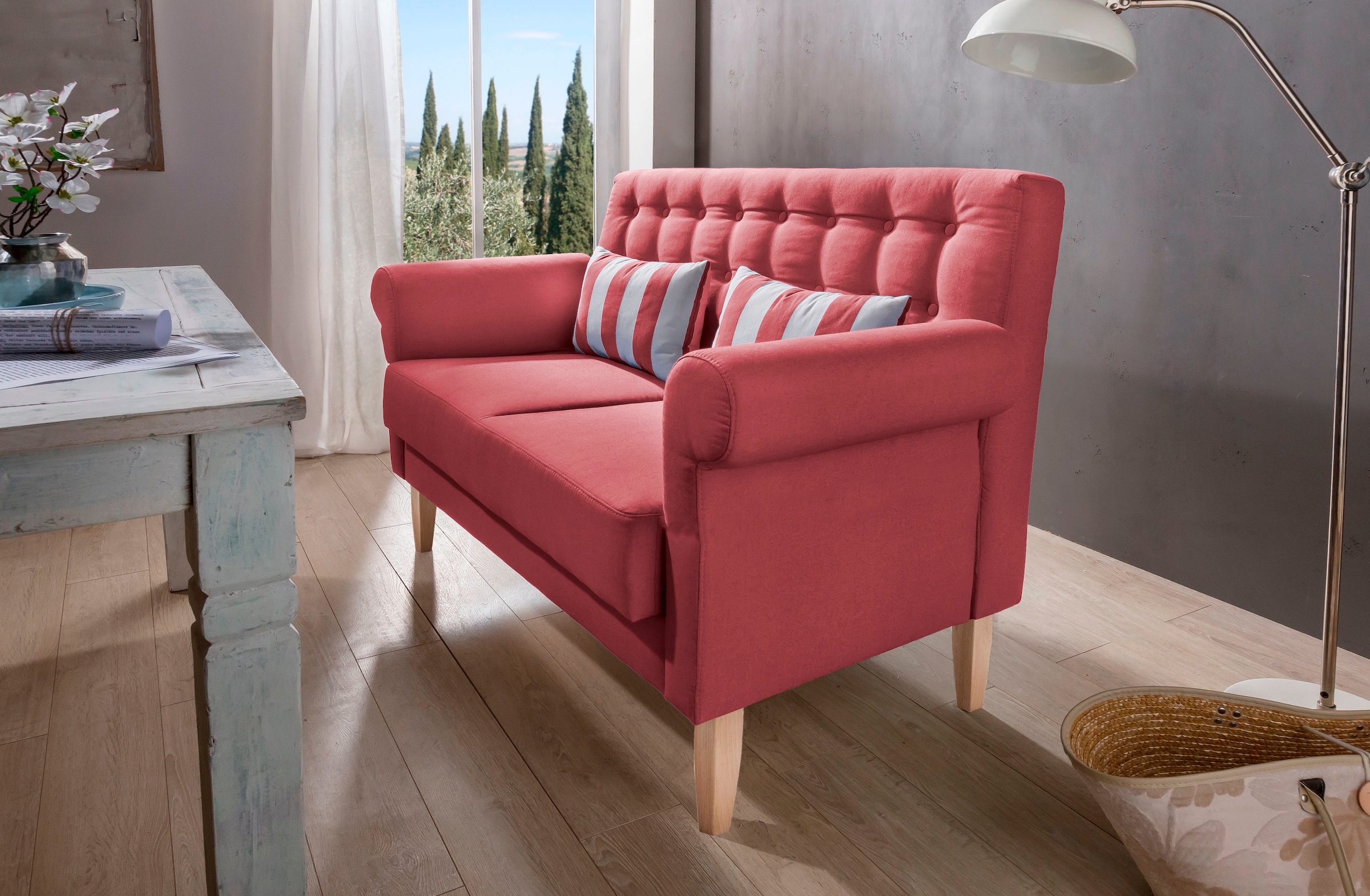 Home affaire Küchensofa »Scalea«, inkl. 2 Stk. Zierkissen, in verschiedenen Stoffen und Farben
