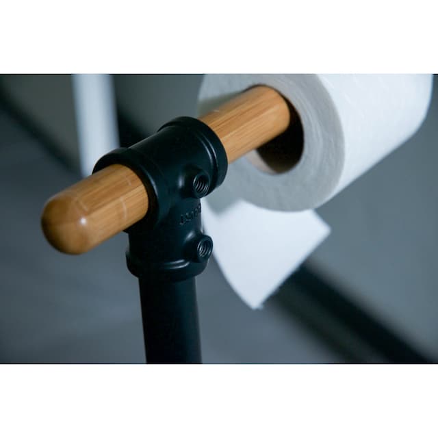 WENKO WC-Garnitur »Forli«, aus Stahl-Bambus, inkl. Rollenhalter und WC-Bürste  online kaufen | mit 3 Jahren XXL Garantie