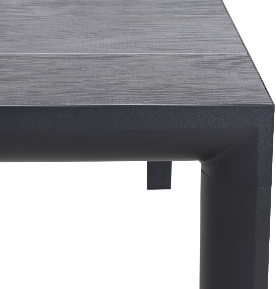 Siena Garden Gartentisch »SILVA Tisch 140x90cm matt anthrazit/wood-grey« Aluminiumgestell matt anthrazit, Tischplatte aus Keramik in wood grey