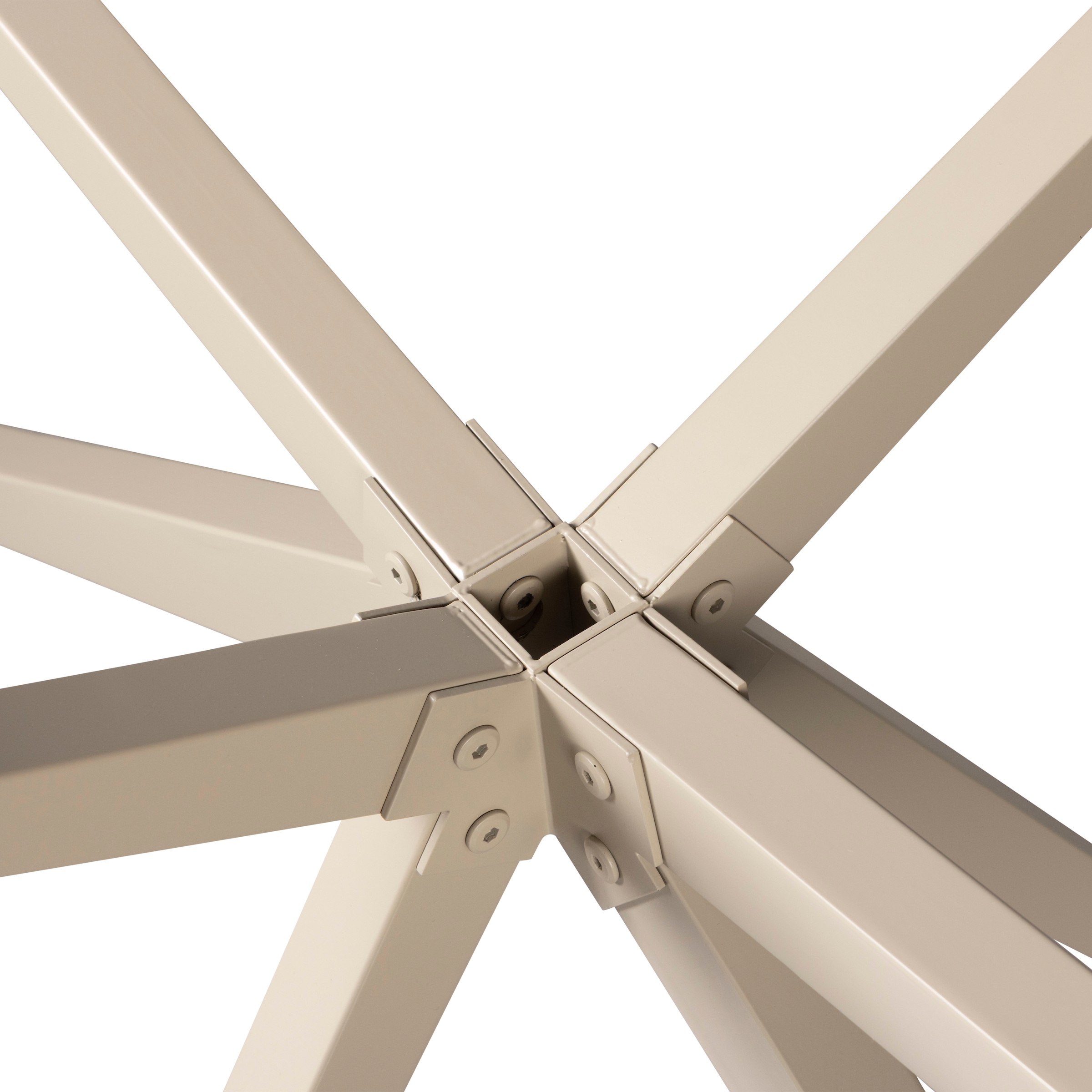 WOOOD Tischbein »Tablo Holland XL Metall mit Pulverbeschichtung B 170 x T 80 x H 72 cm« Kreuzgestell Ø 3,5 cm, Tragkraft 160 kg, einfach zu montieren