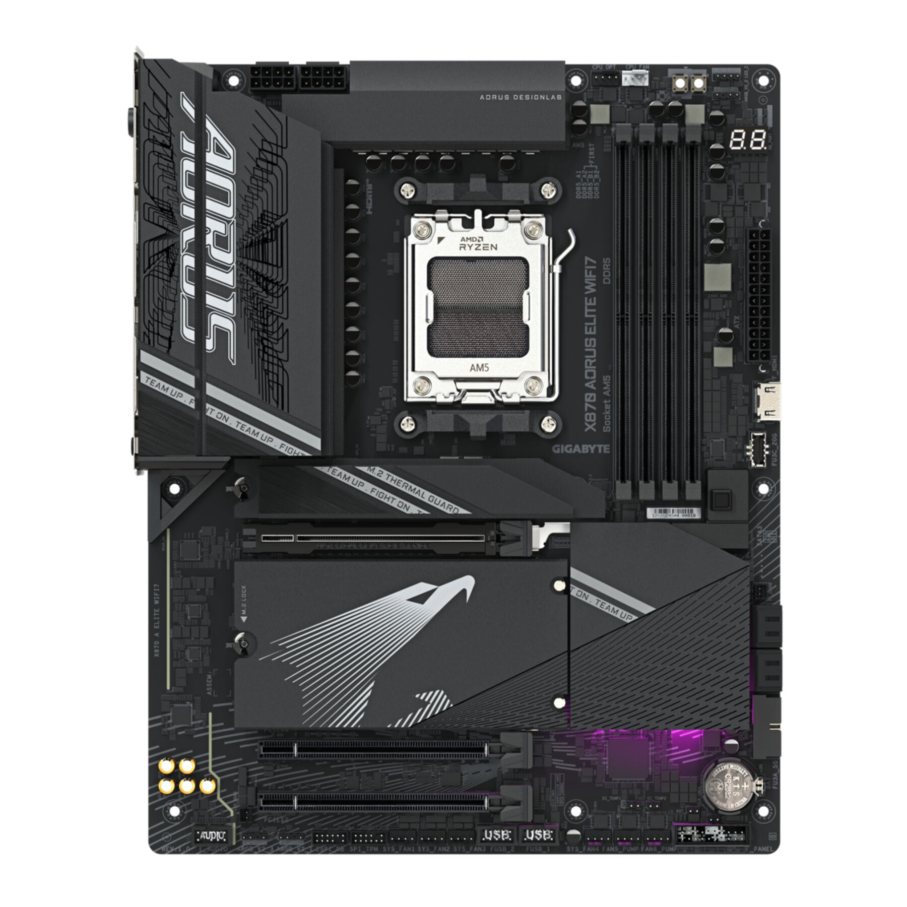 Gigabyte Mainboard »X870 AORUS ELITE WIFI7 Mainboard - Unterstützt AMD Ryzen 9000 CPUs, 16«