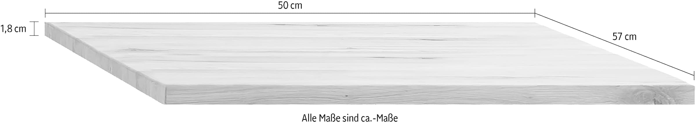 Home affaire Einlegeboden »Huven, Zubehör, Einlegeboden« Einlegeboden in Massiv Eiche, in 2 verschiedene Größen erhältlich