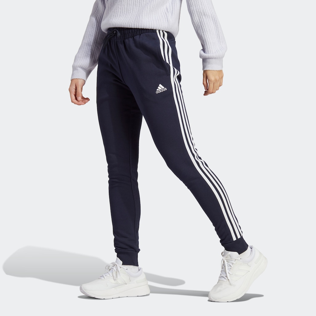 adidas Sportswear Jogginghose »ESSENTIALS 3STREIFEN FRENCH TERRY CUFFED HOSE«, (1 tlg.)