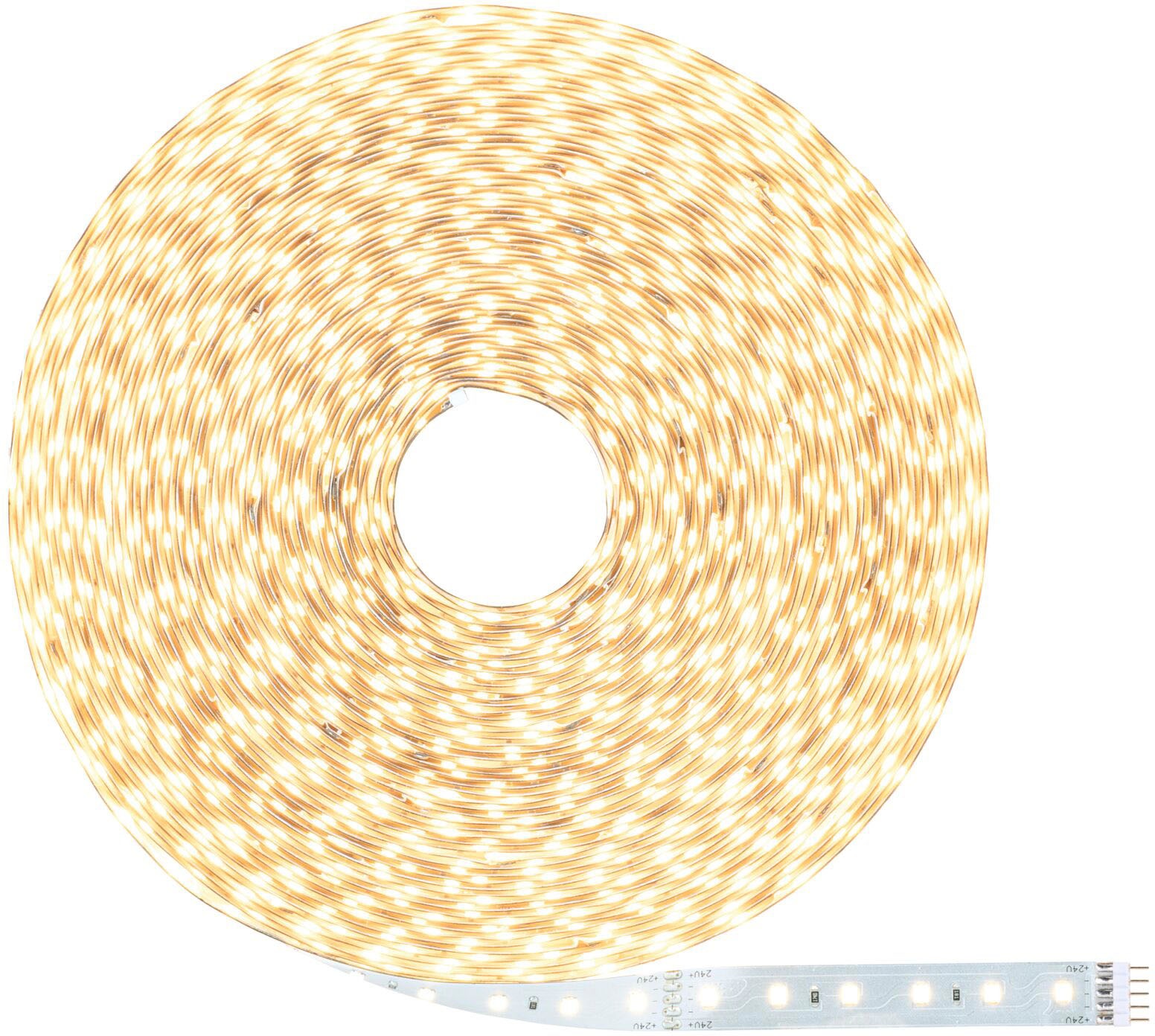 Paulmann LED-Streifen »MaxLED 500 Einzelstripe inkl. Adapterkabel 20m Warmweiße 72W 550lm/m«, 1 St.-flammig, unbeschichtet