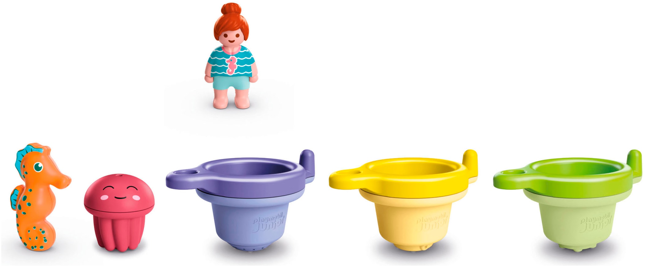 Playmobil® Konstruktions-Spielset »Schwimmbecher mit Wasserspaß (71776), Junior Aqua« Badespielzeug; Made in Europe