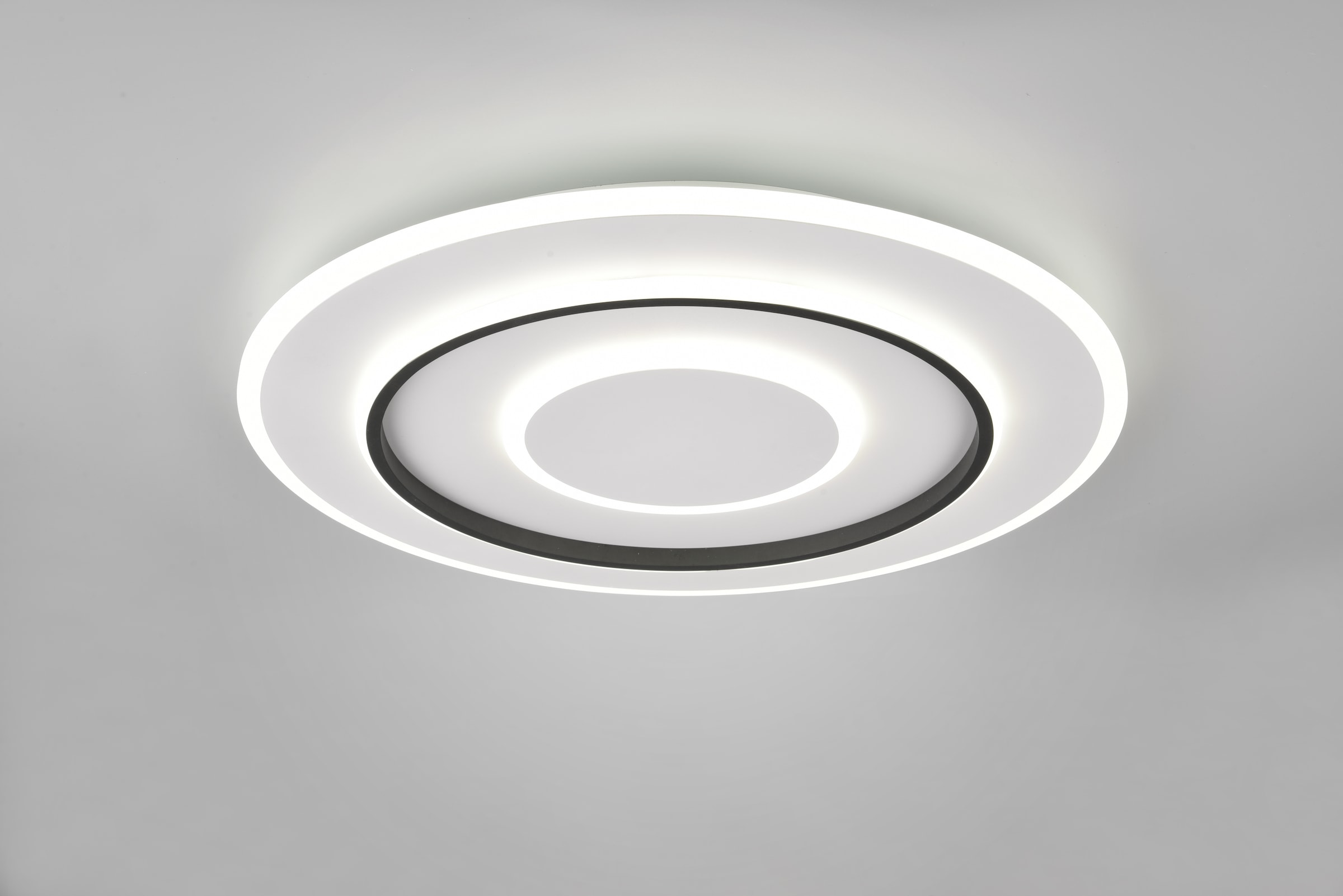 REALITY Leuchten LED Deckenleuchte »JORA, Deckenlampe Schlafzimmer mit Sleep Timer, Nachtlicht, dimmbar,« LED-Board 1 Stk. warmweiß - kaltweiß Lichtfarbe einstellbar CCT, Memoryfunktion, inkl Fernbedienung