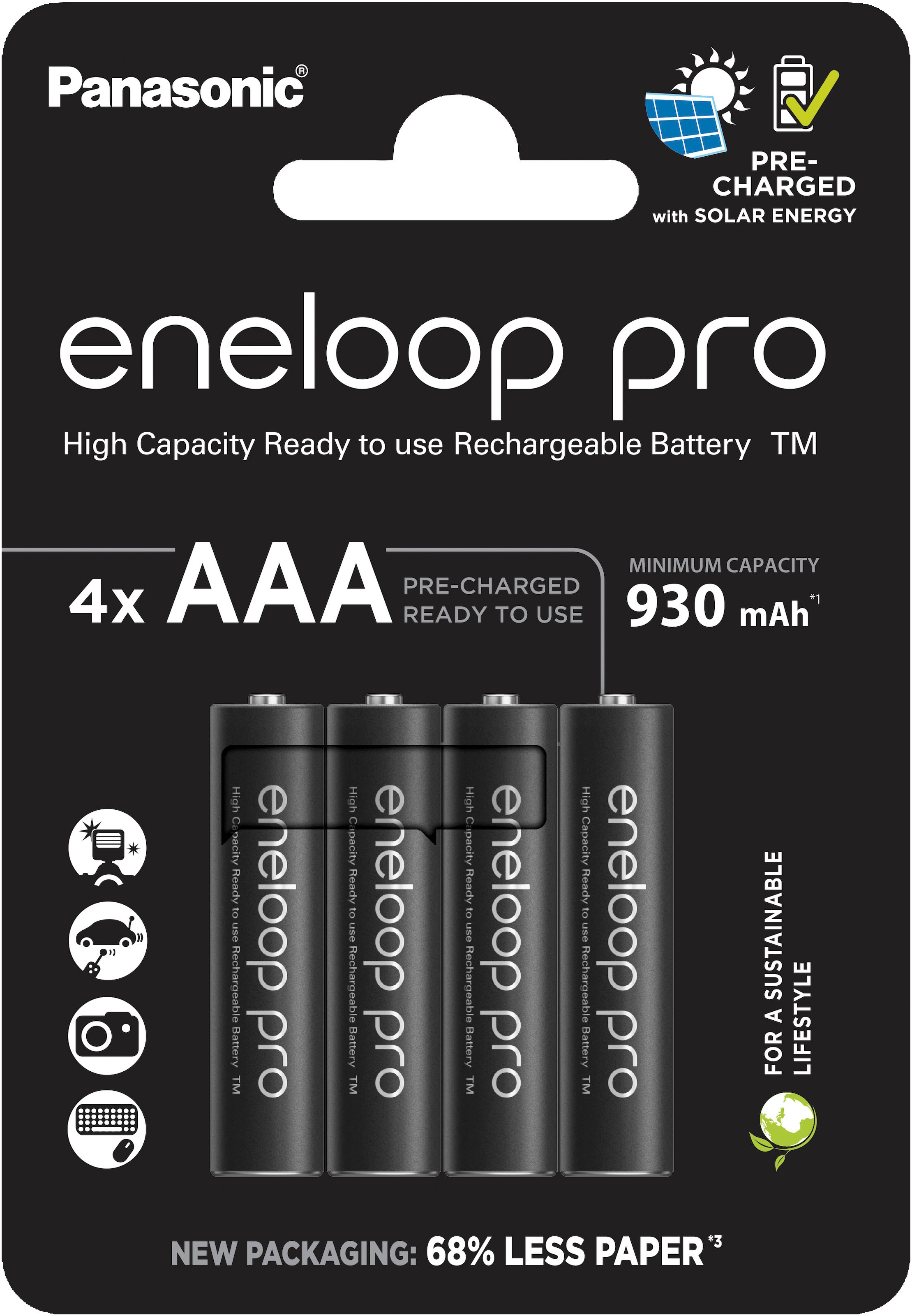 Akku »Eneloop Pro Micro/AAA/HR03«, Micro, 1.2V/930mAh