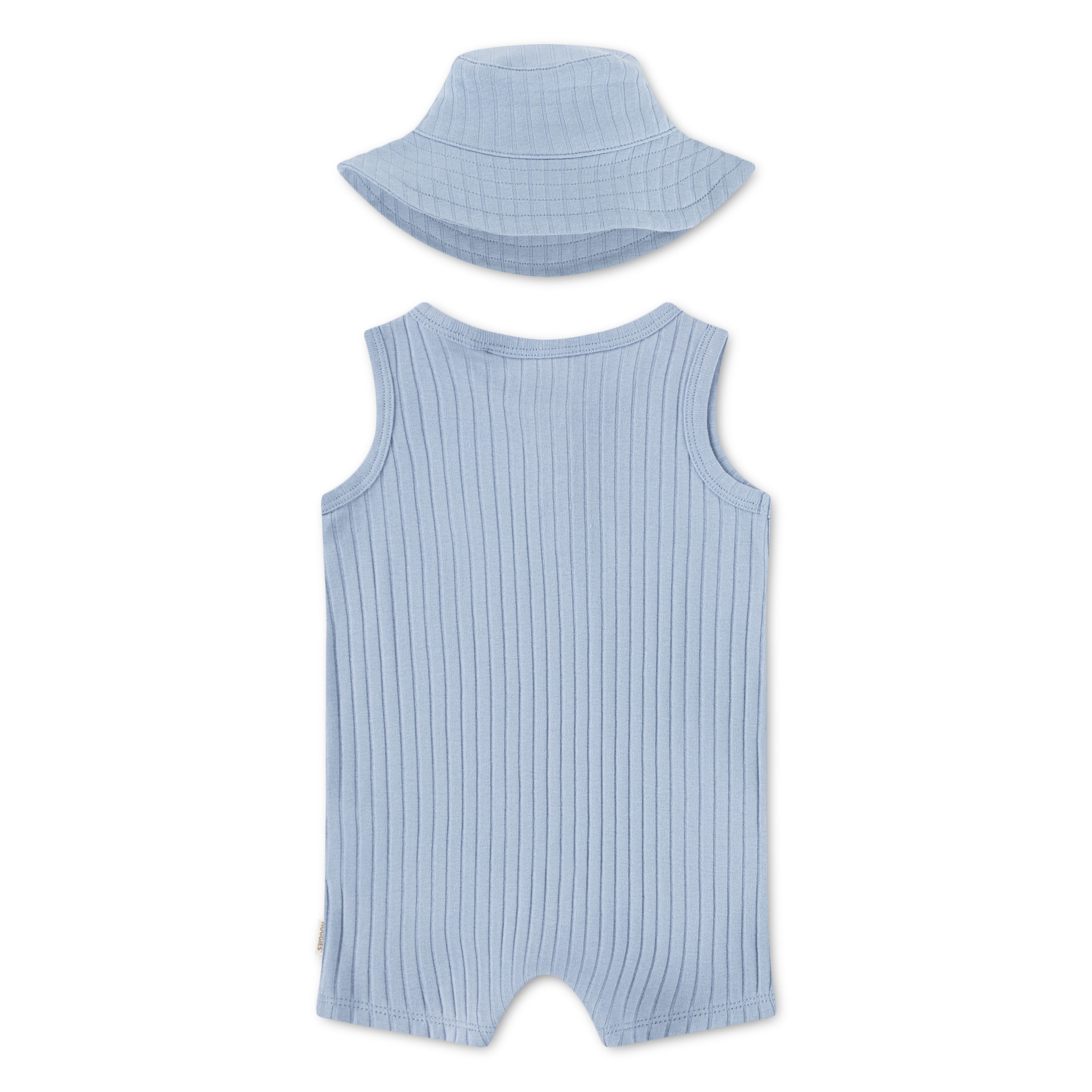 HUGGIES babywear Neugeborenen-Geschenkset »HUGB ROMPER + HAT ATTACHMENT« Set, 2 mit passendem Hut, aus Baumwolle